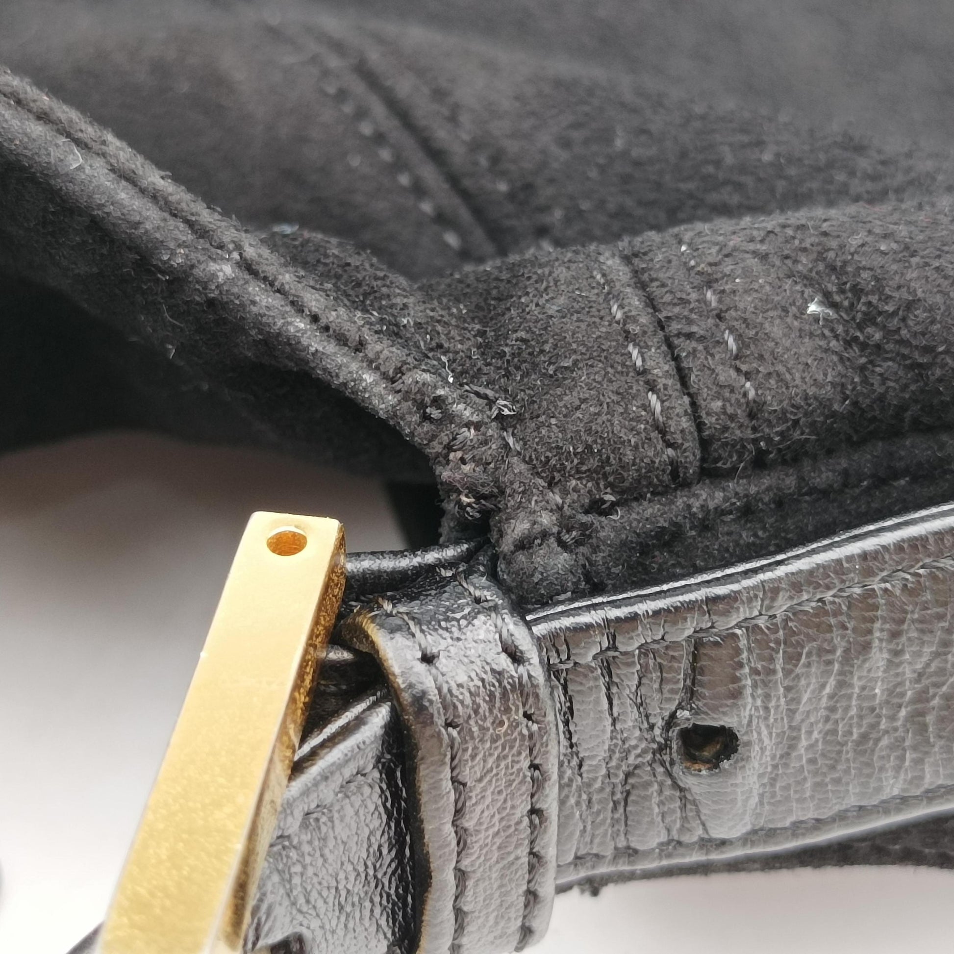 Mamma Baguette Black suede Lot number unknownマンマバケット ブラック スエード 製番不明