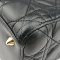 Lady Dior Black lambskin 02-MA-1114レディディオール ブラック ラムスキン 02-MA-1114