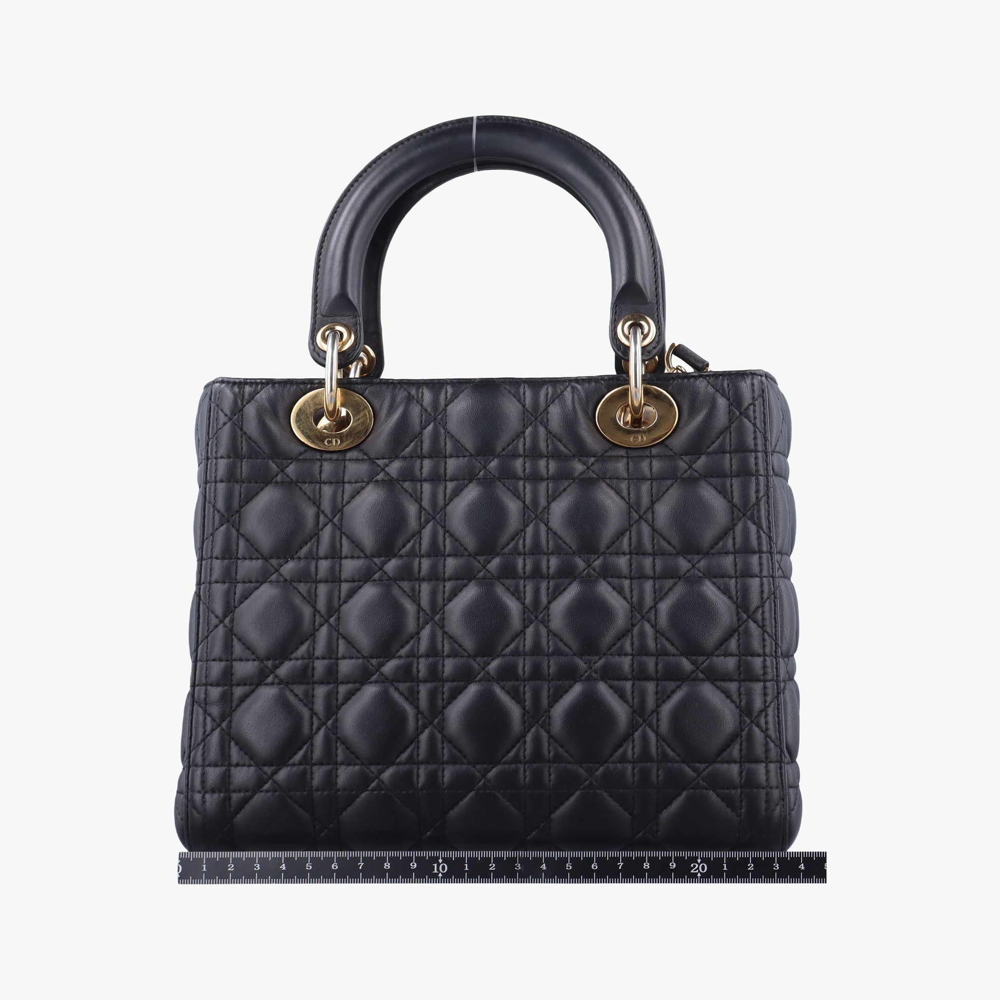 Lady Dior Black lambskin 02-MA-1114レディディオール ブラック ラムスキン 02-MA-1114