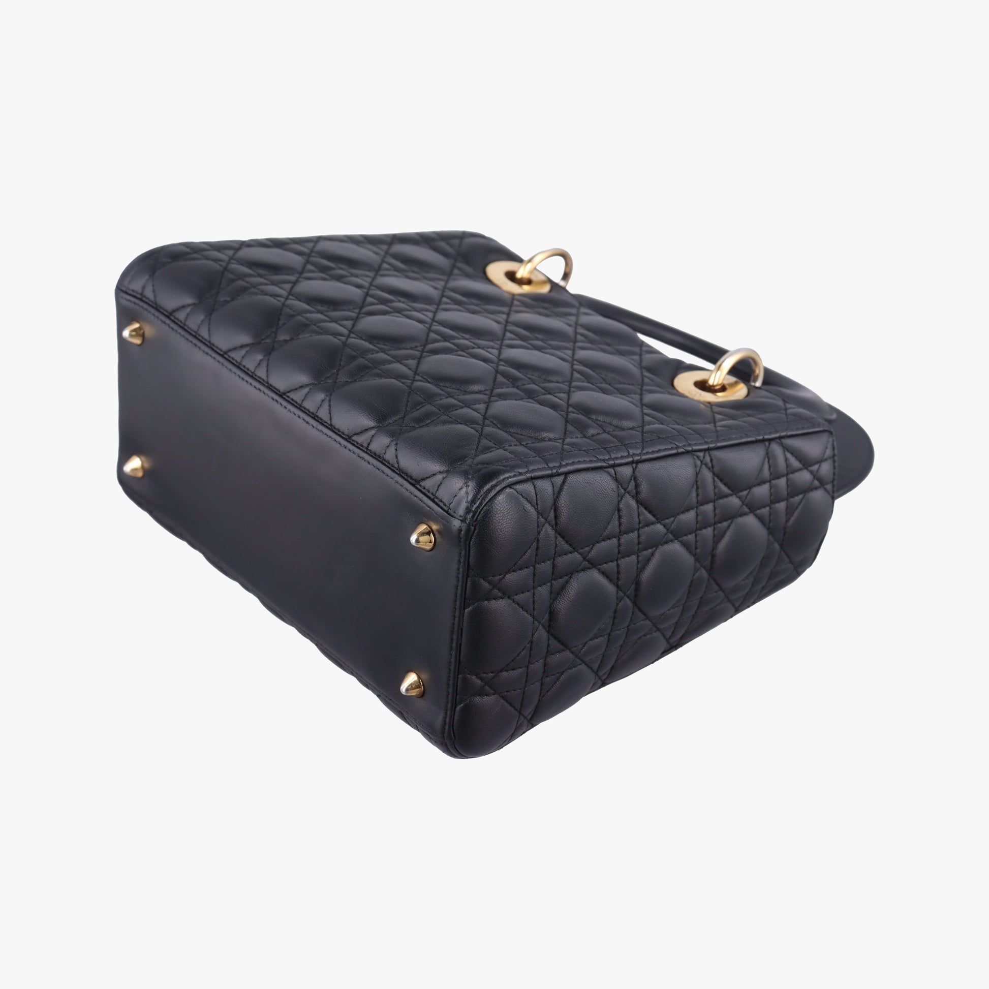 Lady Dior Black lambskin 02-MA-1114レディディオール ブラック ラムスキン 02-MA-1114