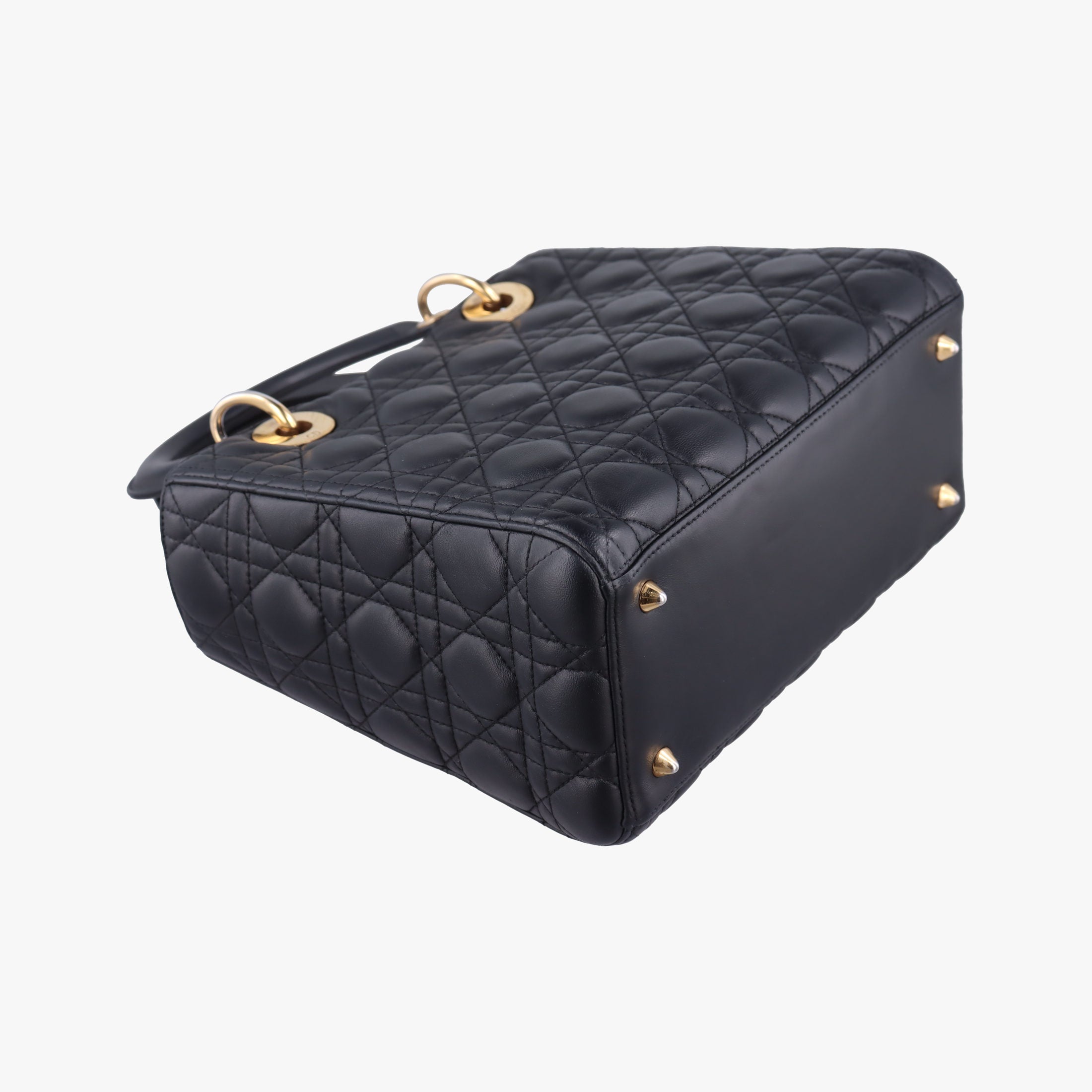 Lady Dior Black lambskin 02-MA-1114レディディオール ブラック ラムスキン 02-MA-1114