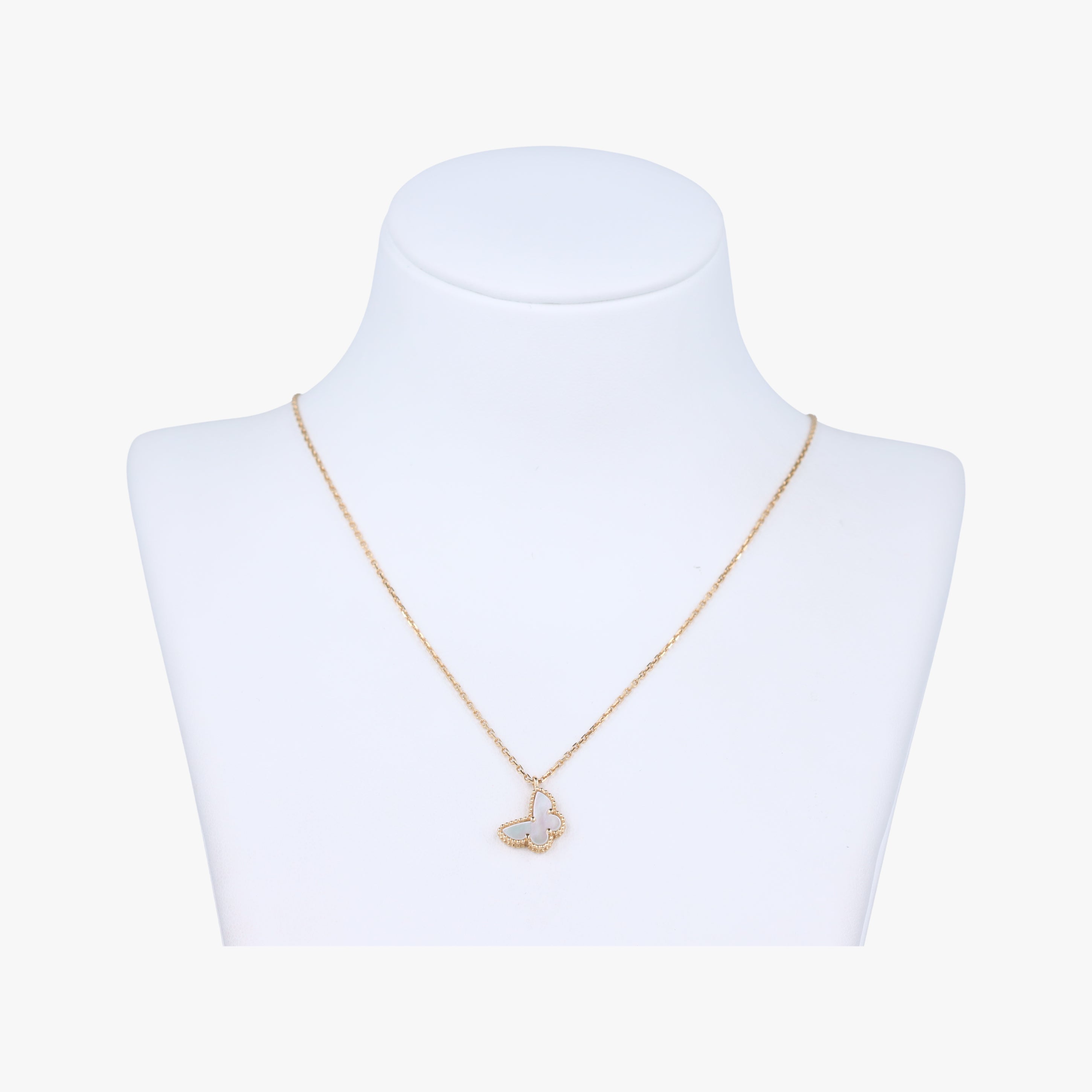 Sweet Alhambra Papillon Shell Red×Yellow Gold AU750 ARF69300 JE461281スウィートアルハンブラパピヨン シェル ホワイト×イエローゴールド AU750 ARF69300 JE461281