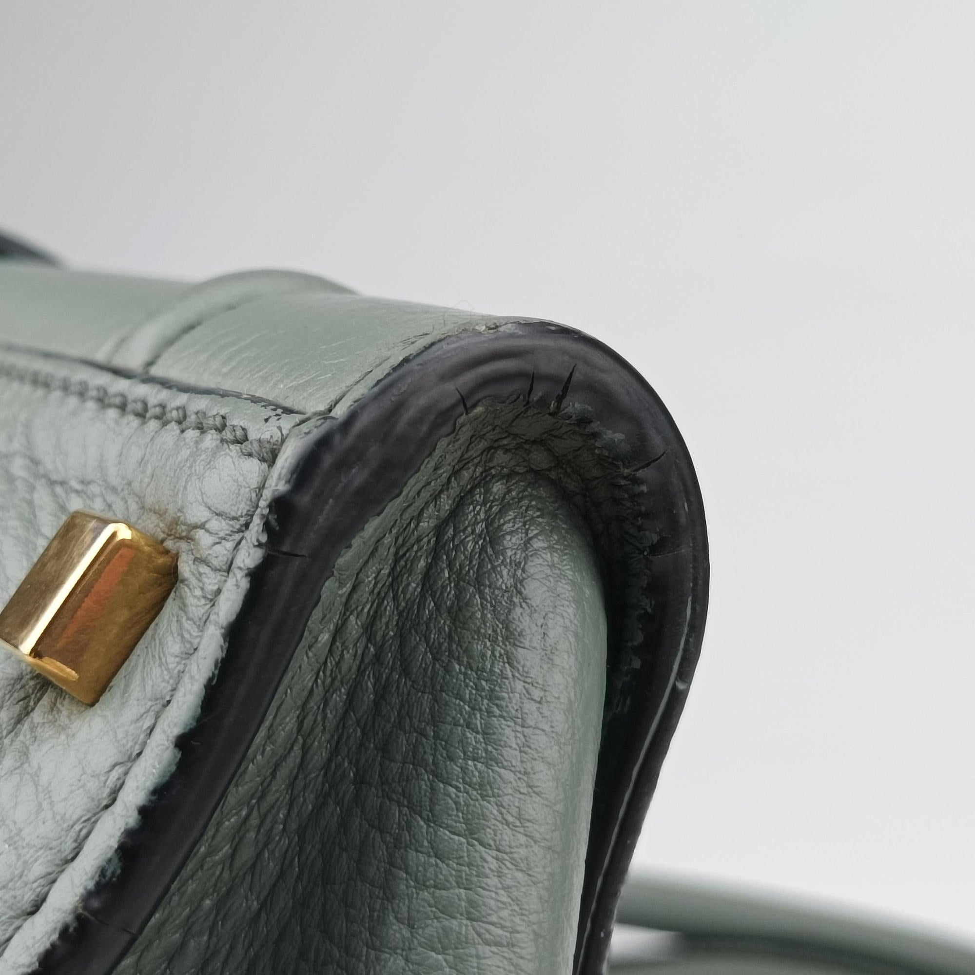 Luggage Small Square Phantom Green Leather F-PA-0153ラゲージスモールスクエアファントム グリーン レザー F-PA-0153