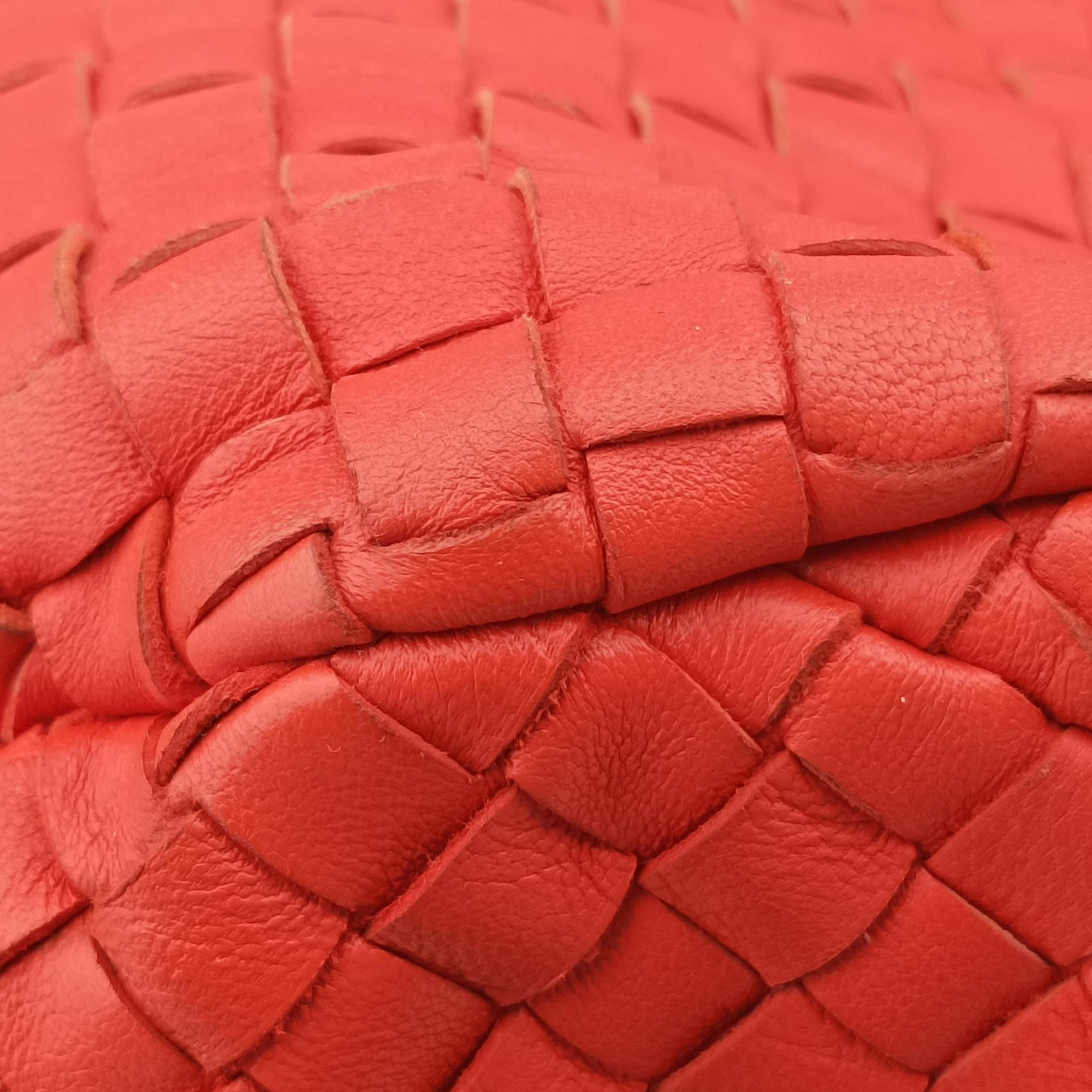 CAMPANA Intrecciato Orange lambskin 124864 V0016 6576 EPEV 2011 4068 Bカンパーナ イントレチャート オレンジ ラムスキン 124864 V0016 6576 EPEV 2011 4068 B