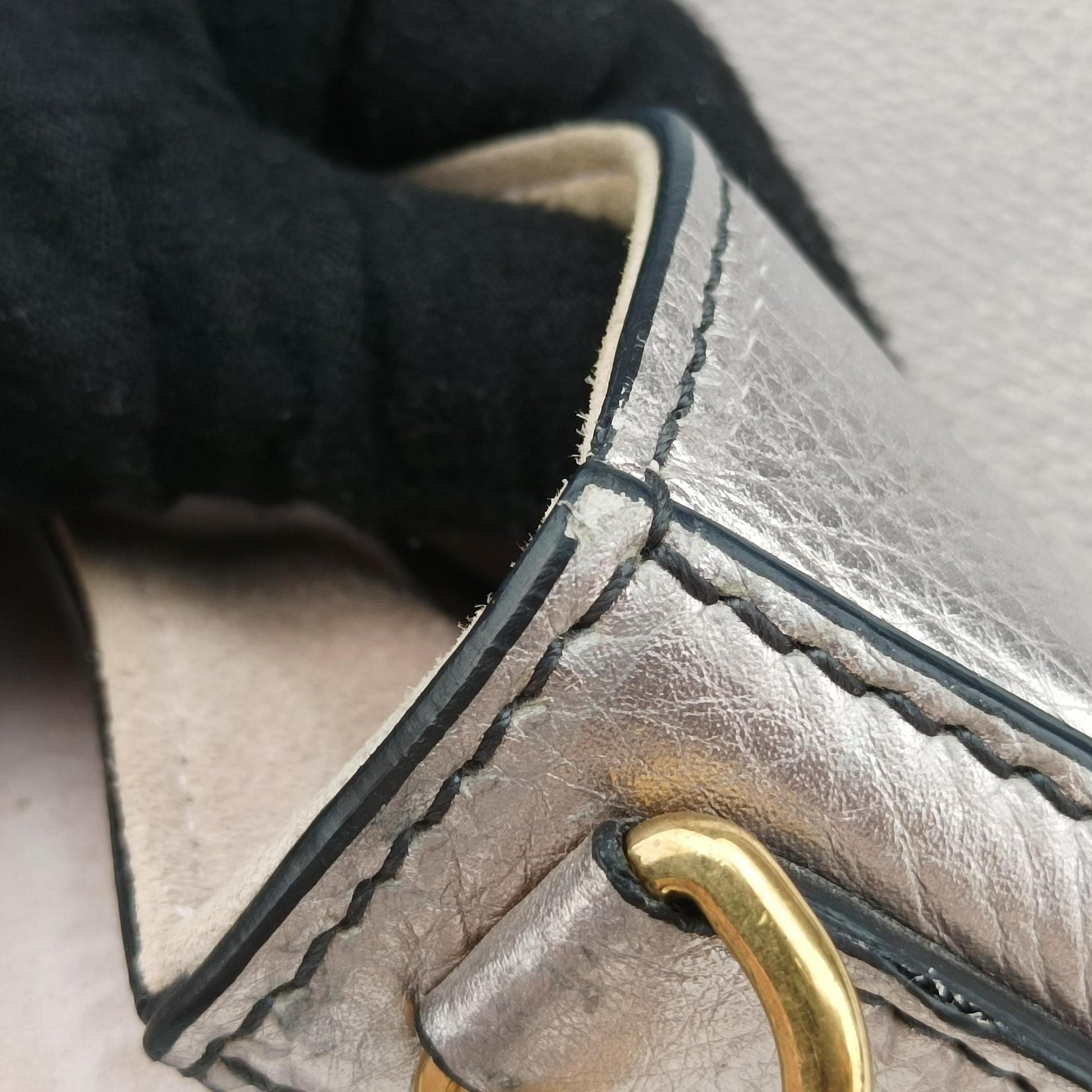 flap Gold leather 01-RU-0177フラップ ゴールド  レザー 01-RU-0177