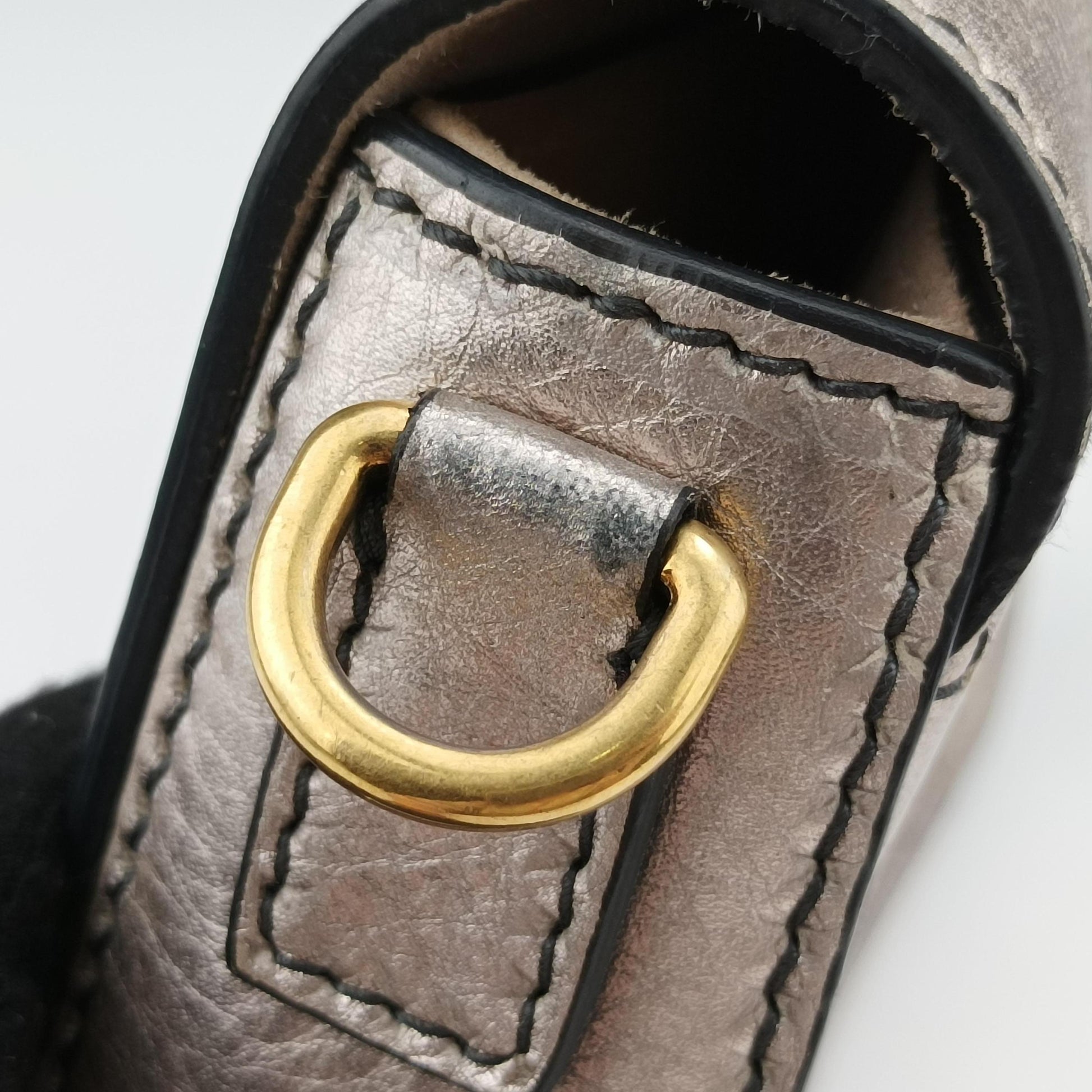 flap Gold leather 01-RU-0177フラップ ゴールド  レザー 01-RU-0177