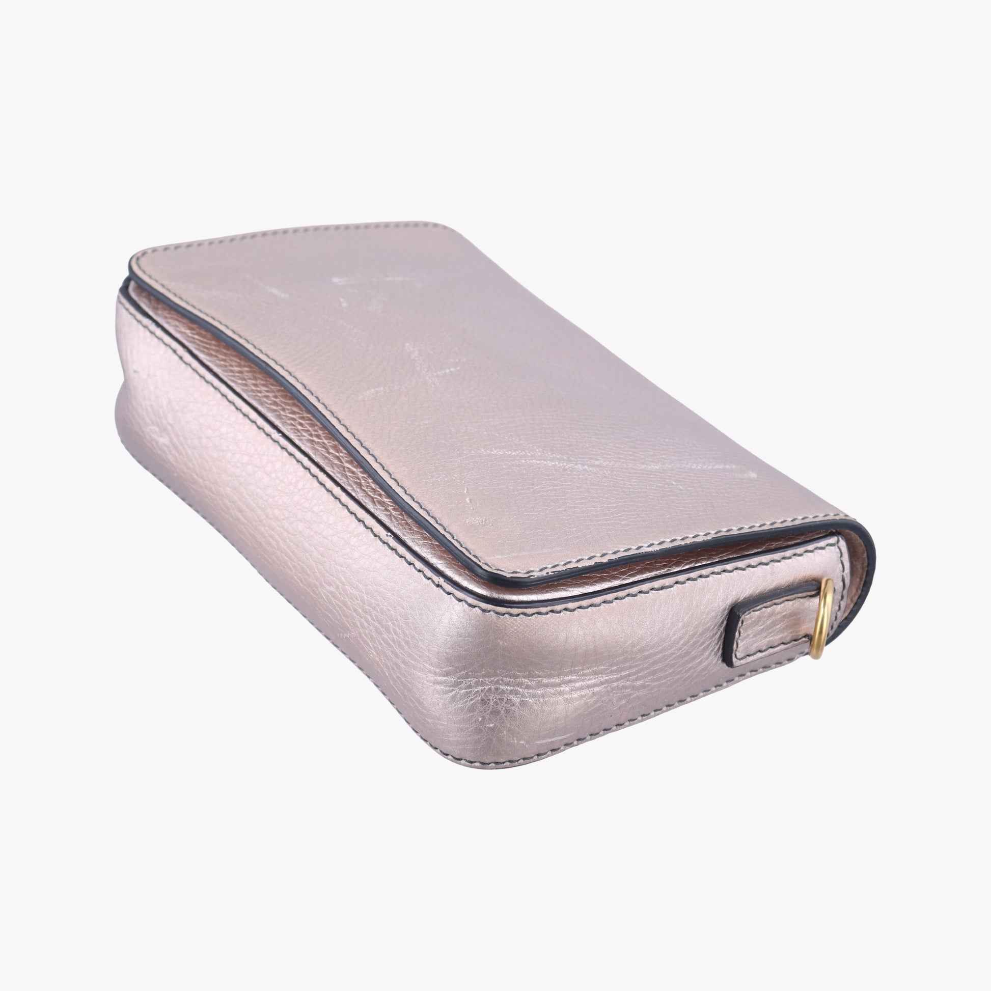 flap Gold leather 01-RU-0177フラップ ゴールド  レザー 01-RU-0177