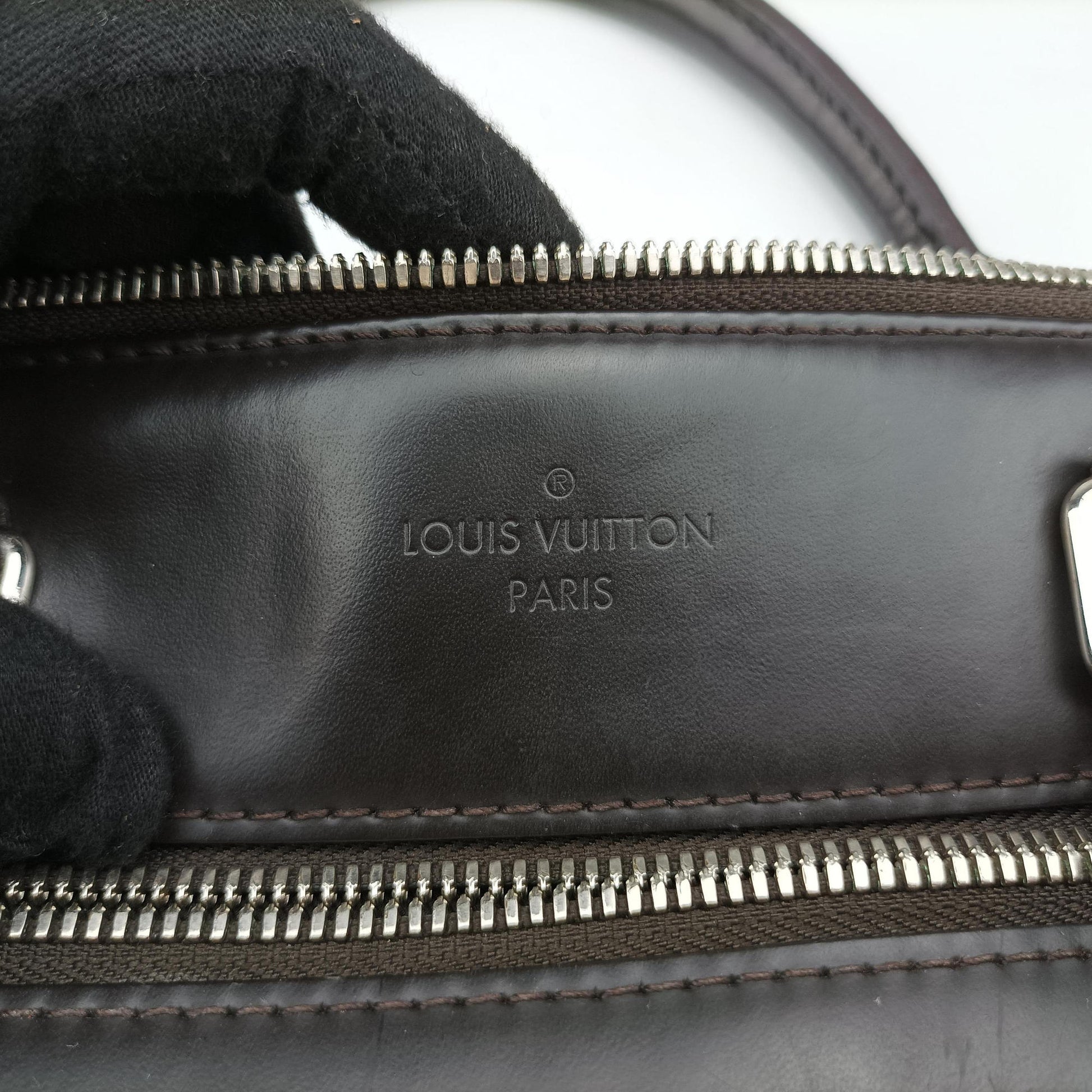 PDJ Port Document Jour Ebene x Noir Damier canvas x leather N41438 CA0186PDJ ポルトドキュマンジュール エベヌ×ノワール ダミエキャンバス×レザー N41438 CA0186