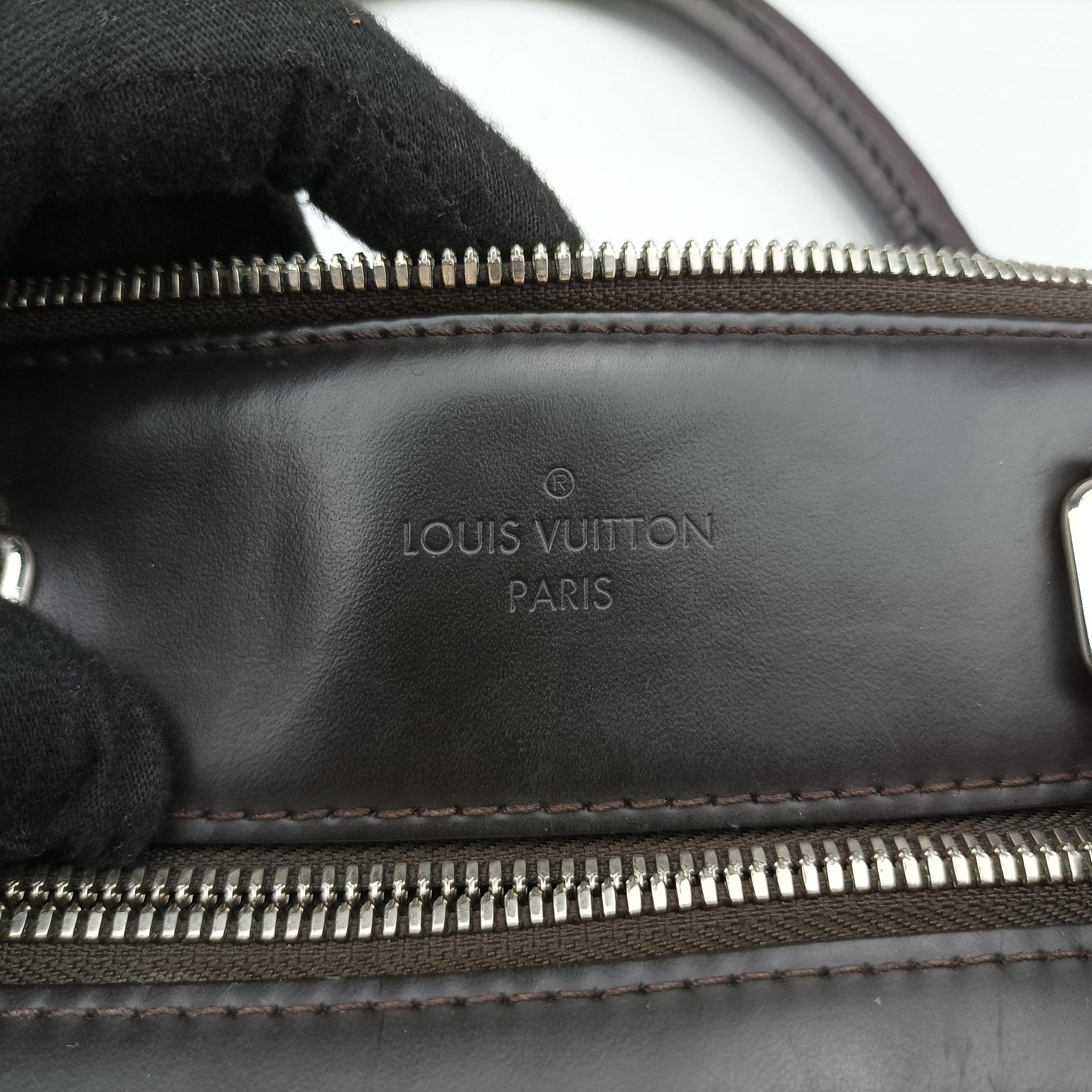 PDJ Port Document Jour Ebene x Noir Damier canvas x leather N41438 CA0186PDJ ポルトドキュマンジュール エベヌ×ノワール ダミエキャンバス×レザー N41438 CA0186