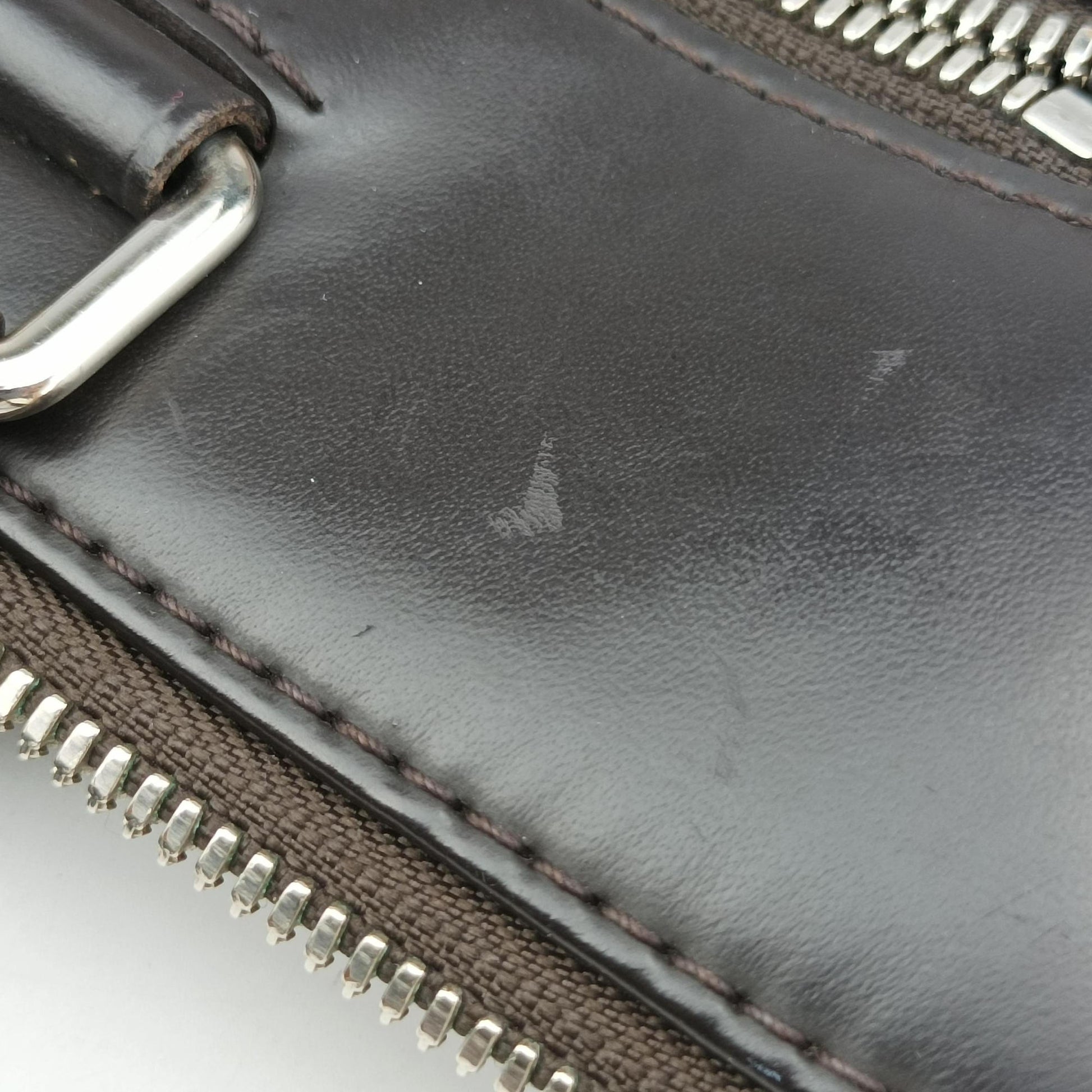 PDJ Port Document Jour Ebene x Noir Damier canvas x leather N41438 CA0186PDJ ポルトドキュマンジュール エベヌ×ノワール ダミエキャンバス×レザー N41438 CA0186