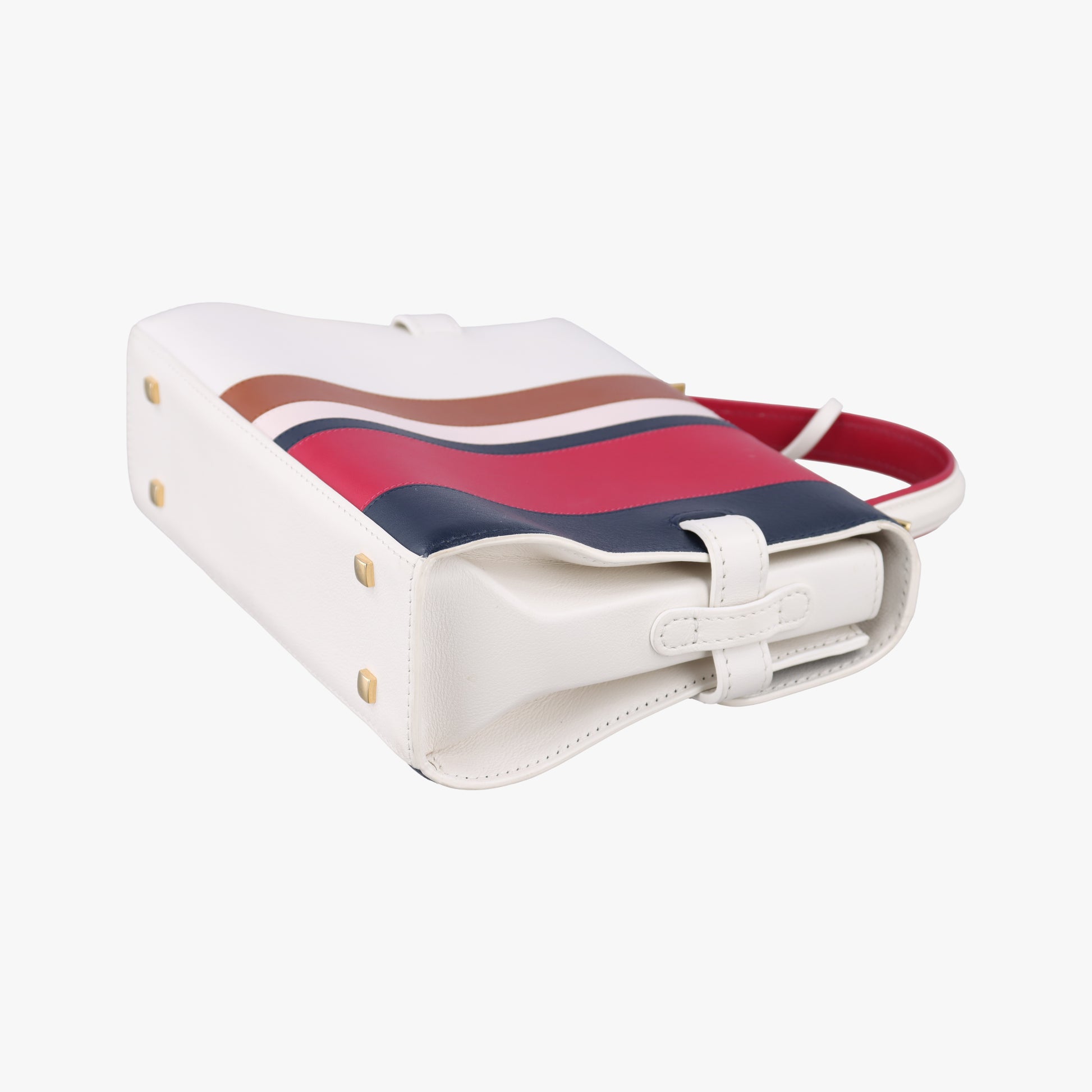 Tempete White xNavy x Red x Brown leather IO7Hタンペート ホワイト×ネービー×レッド×ブラウン レザー IO7H