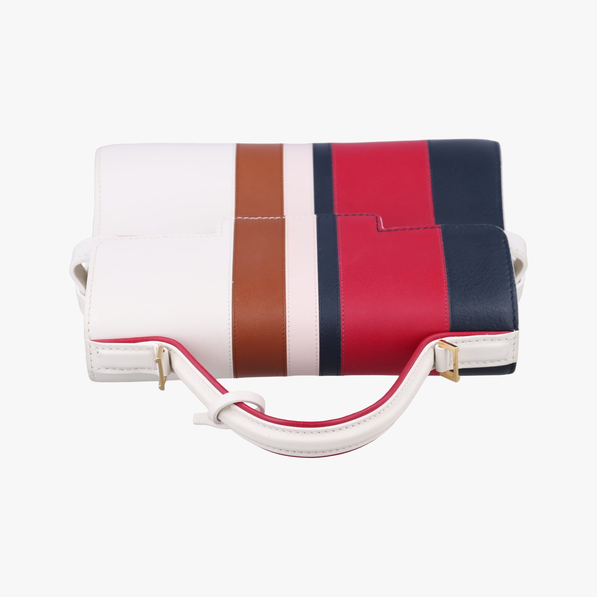 Tempete White xNavy x Red x Brown leather IO7Hタンペート ホワイト×ネービー×レッド×ブラウン レザー IO7H
