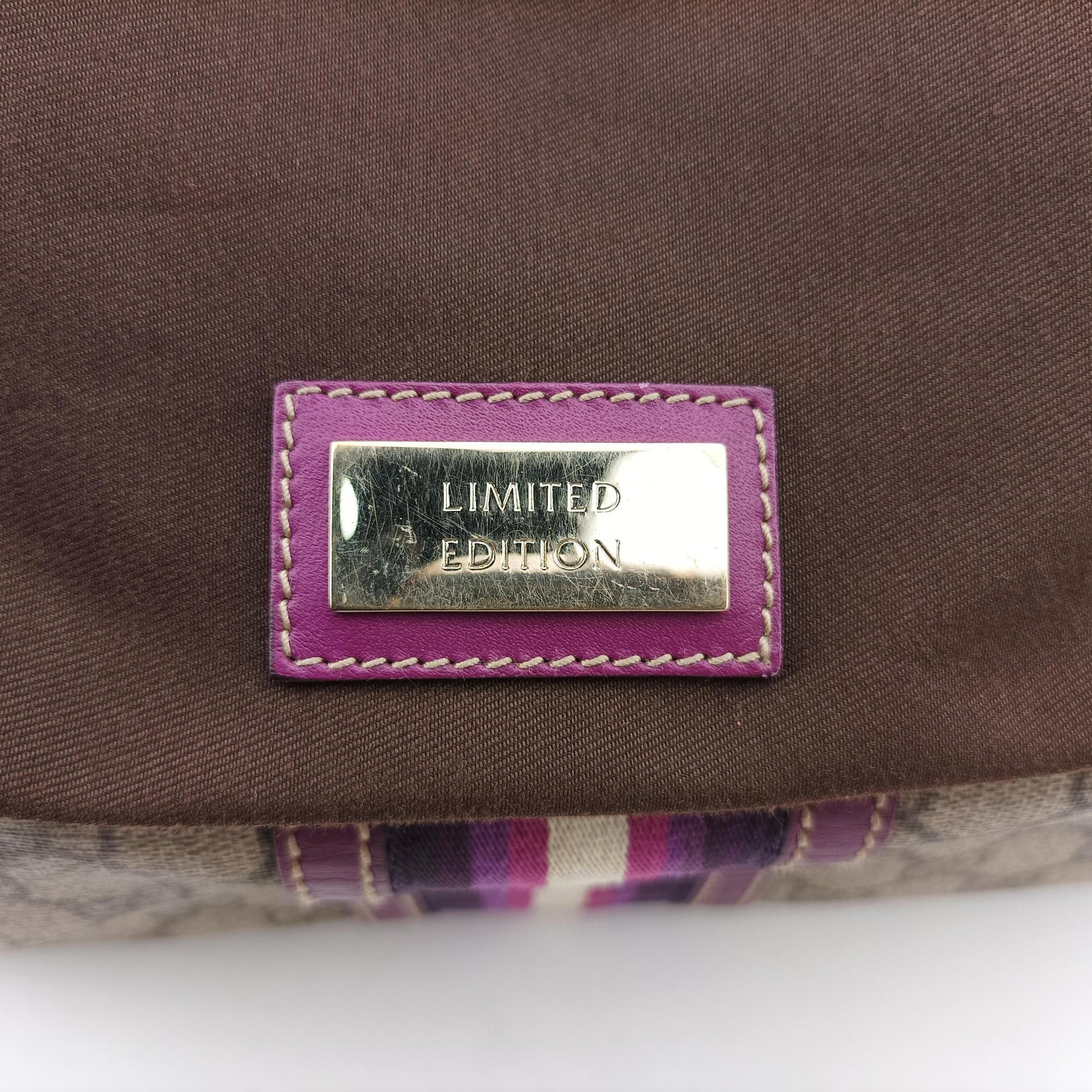 Web Joy GG Supreme beige×purple PVC coated canvas 189895 C2851381GGスプリーム ウェブジョイ ベージュ×パープル PVCコーティングキャンバス 189895 C2851381