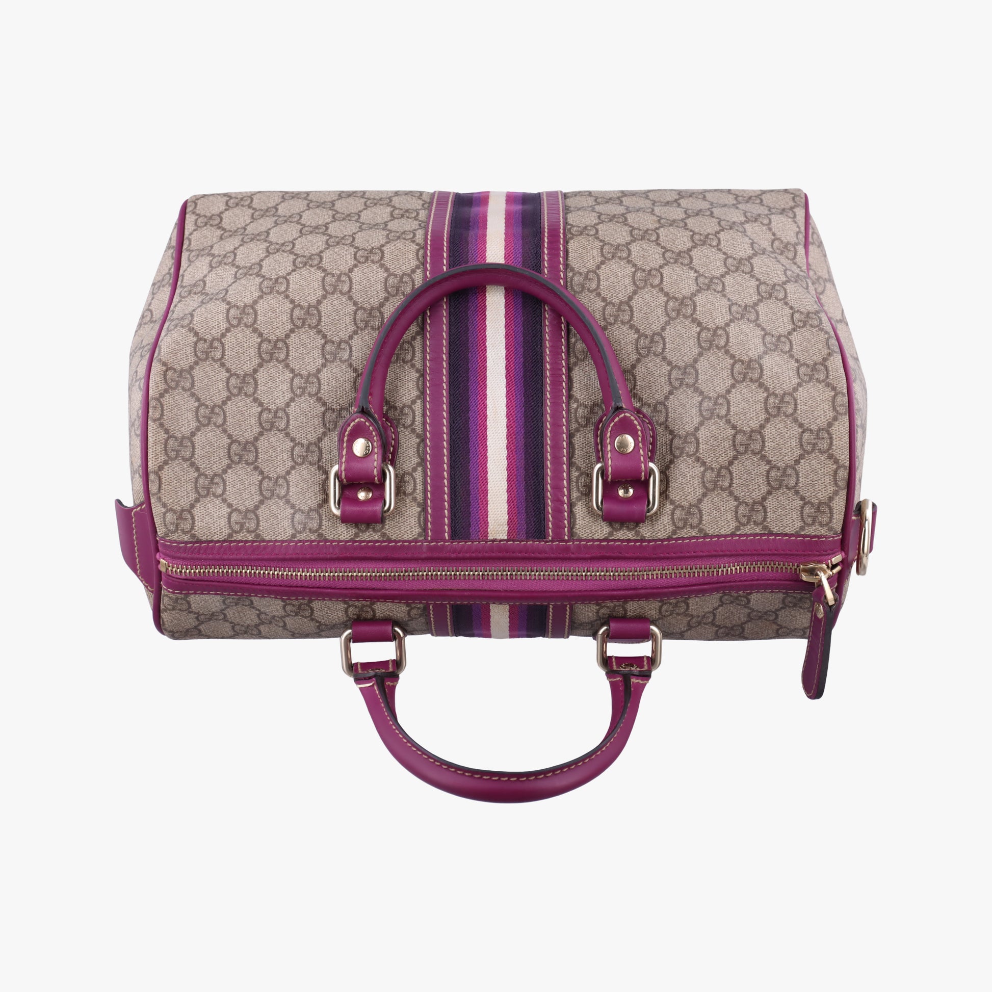 Web Joy GG Supreme beige×purple PVC coated canvas 189895 C2851381GGスプリーム ウェブジョイ ベージュ×パープル PVCコーティングキャンバス 189895 C2851381