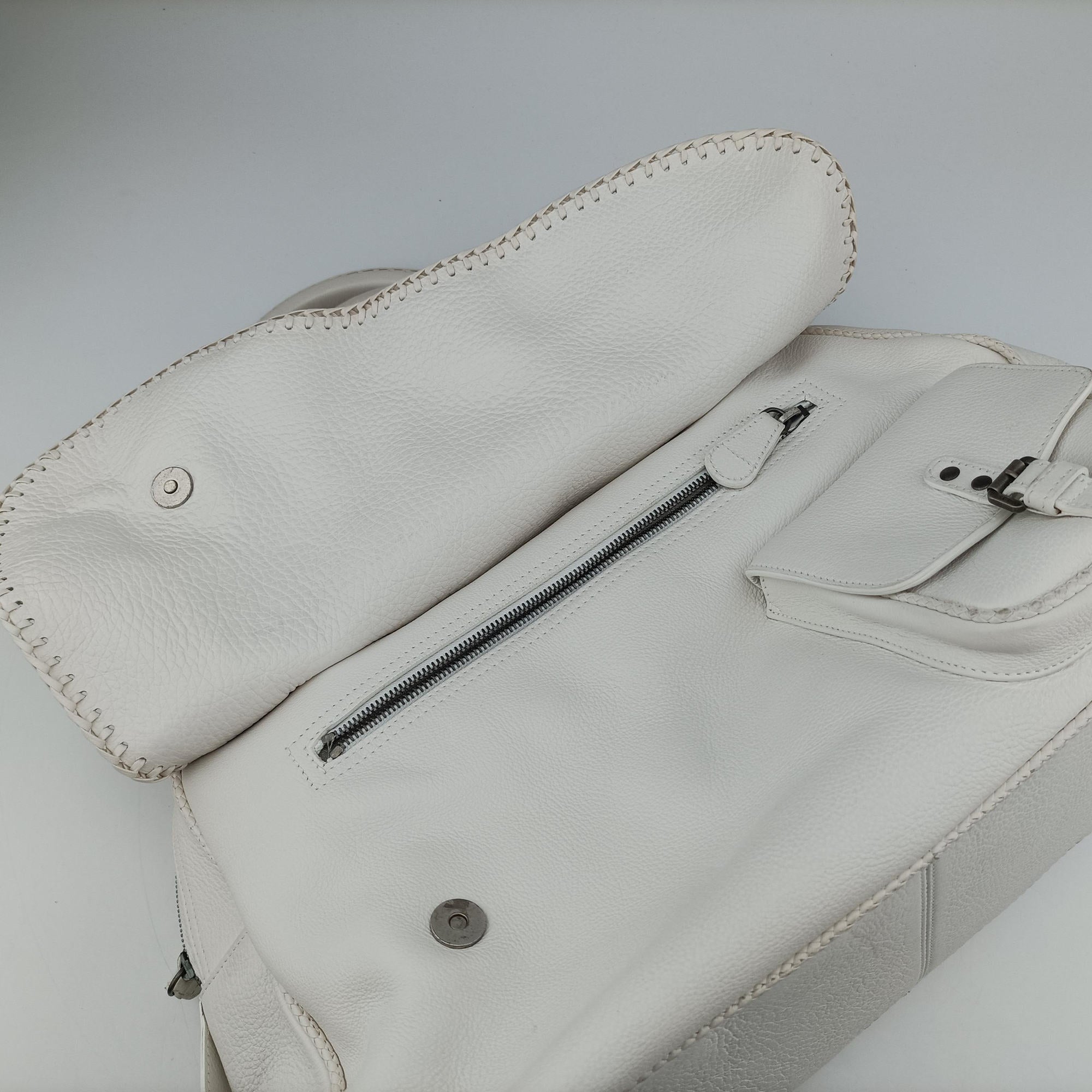 Gaucho White leather 01-RU-0037ガウチョ ホワイト レザー 01-RU-0037