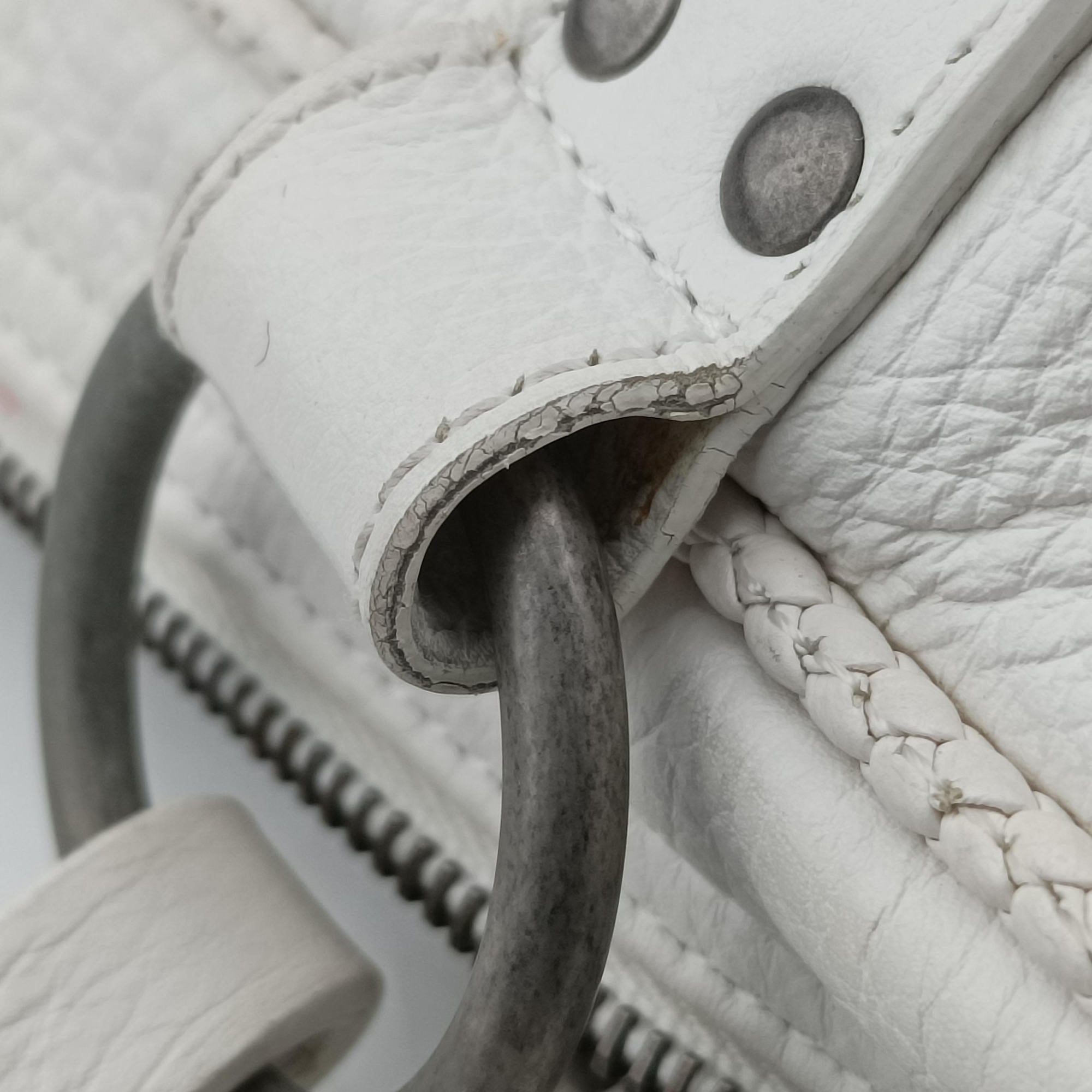 Gaucho White leather 01-RU-0037ガウチョ ホワイト レザー 01-RU-0037