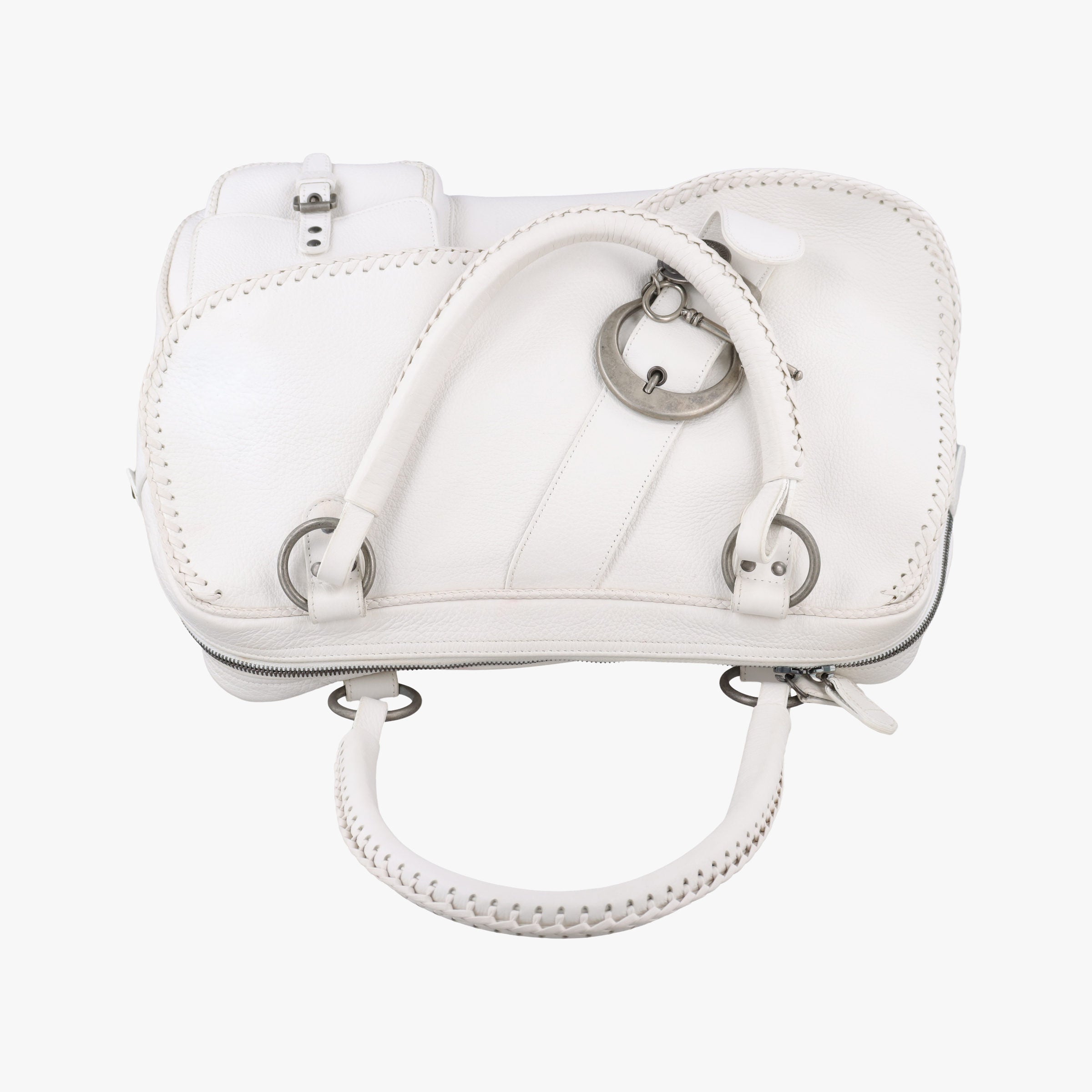 Gaucho White leather 01-RU-0037ガウチョ ホワイト レザー 01-RU-0037