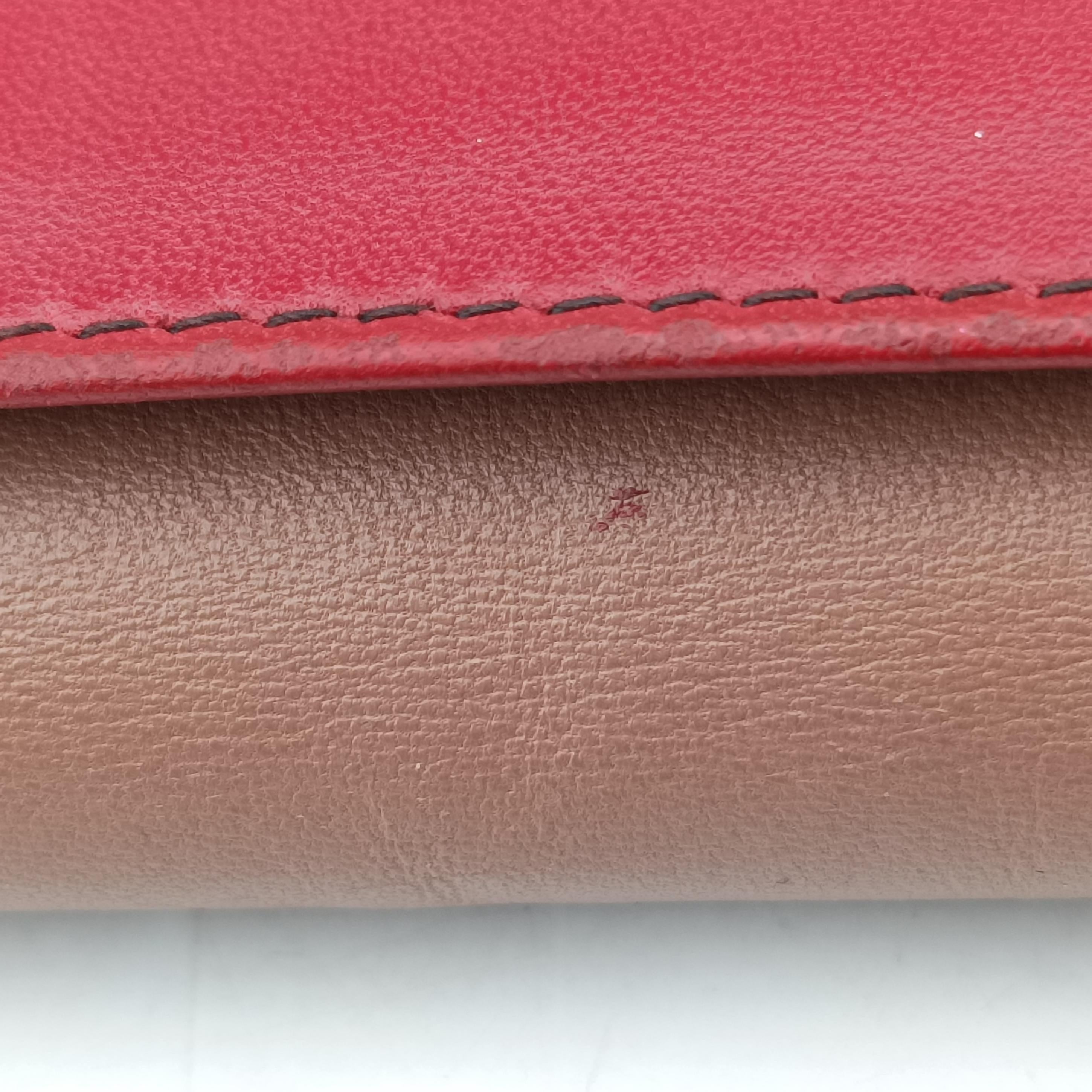 INTRECCIATO Brown×red×pink lambskin S01929525Lイントレチャート ブラウン×レッド×ピンク ラムスキン S01929525L