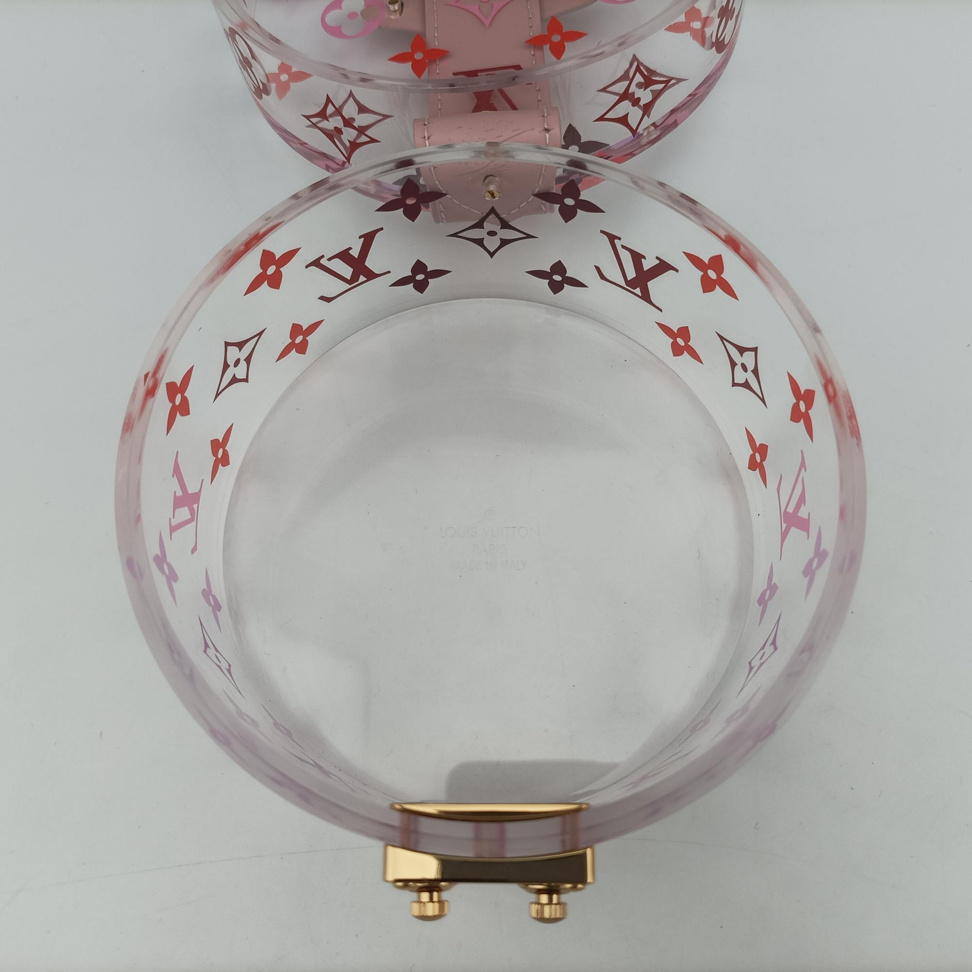 Boite Scott Trunk Jewelry Makeup Box Pink×multicolor Plexiglass GI0362 GI0362 DI0159ボワット スコット トランク ジュエリー メイクボックス ピンク×マルチカラー プレキシガラス GI0362 GI0362 DI0159