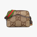 Jumbo GG Messenger brown canvas×leather 675891 I036573136ジャンボGG メッセンジャー ブラウン キャンバス×レザー 675891 I036573136