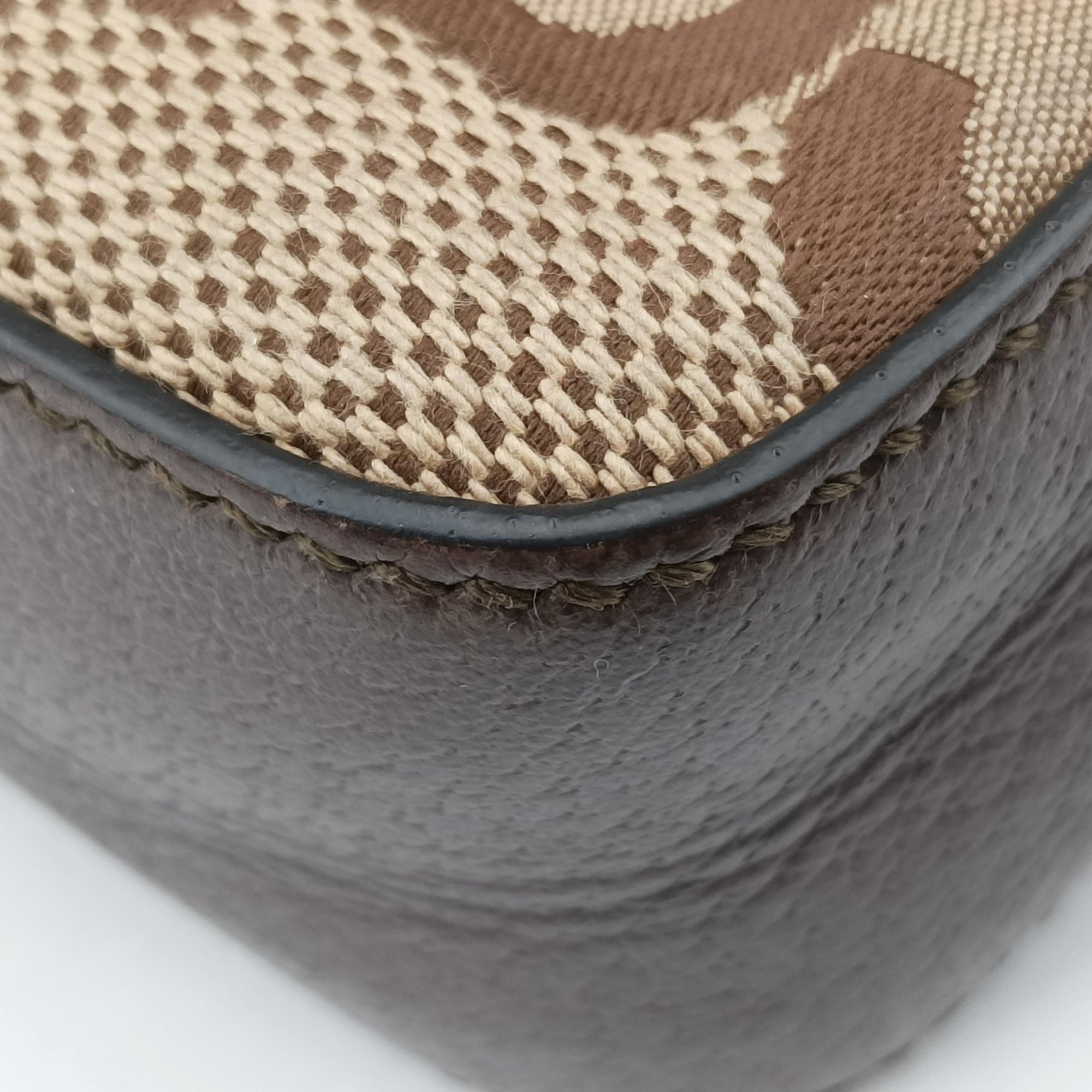 Jumbo GG Messenger brown canvas×leather 675891 I036573136ジャンボGG メッセンジャー ブラウン キャンバス×レザー 675891 I036573136