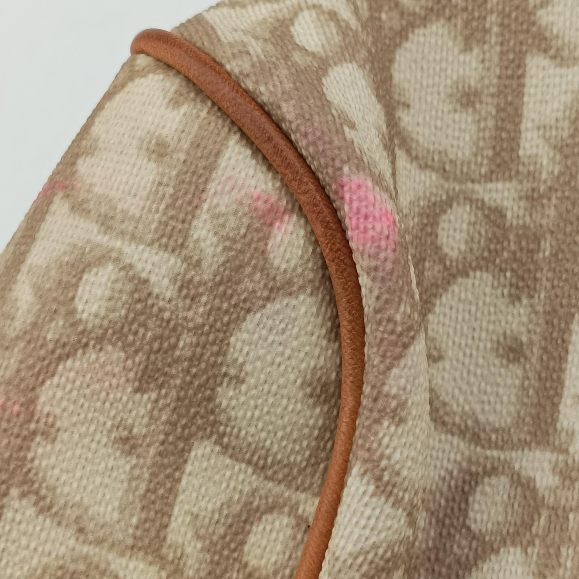 Romantic Trotter Beige x Pink PVC coated canvas 01-RU-1007ロマンティックトロッター ベージュ×ピンク PVCコーティングキャンバス 01-RU-1007