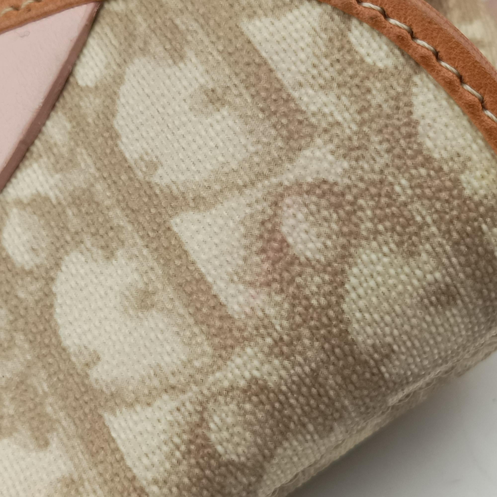 Romantic Trotter Beige x Pink PVC coated canvas 01-RU-1007ロマンティックトロッター ベージュ×ピンク PVCコーティングキャンバス 01-RU-1007