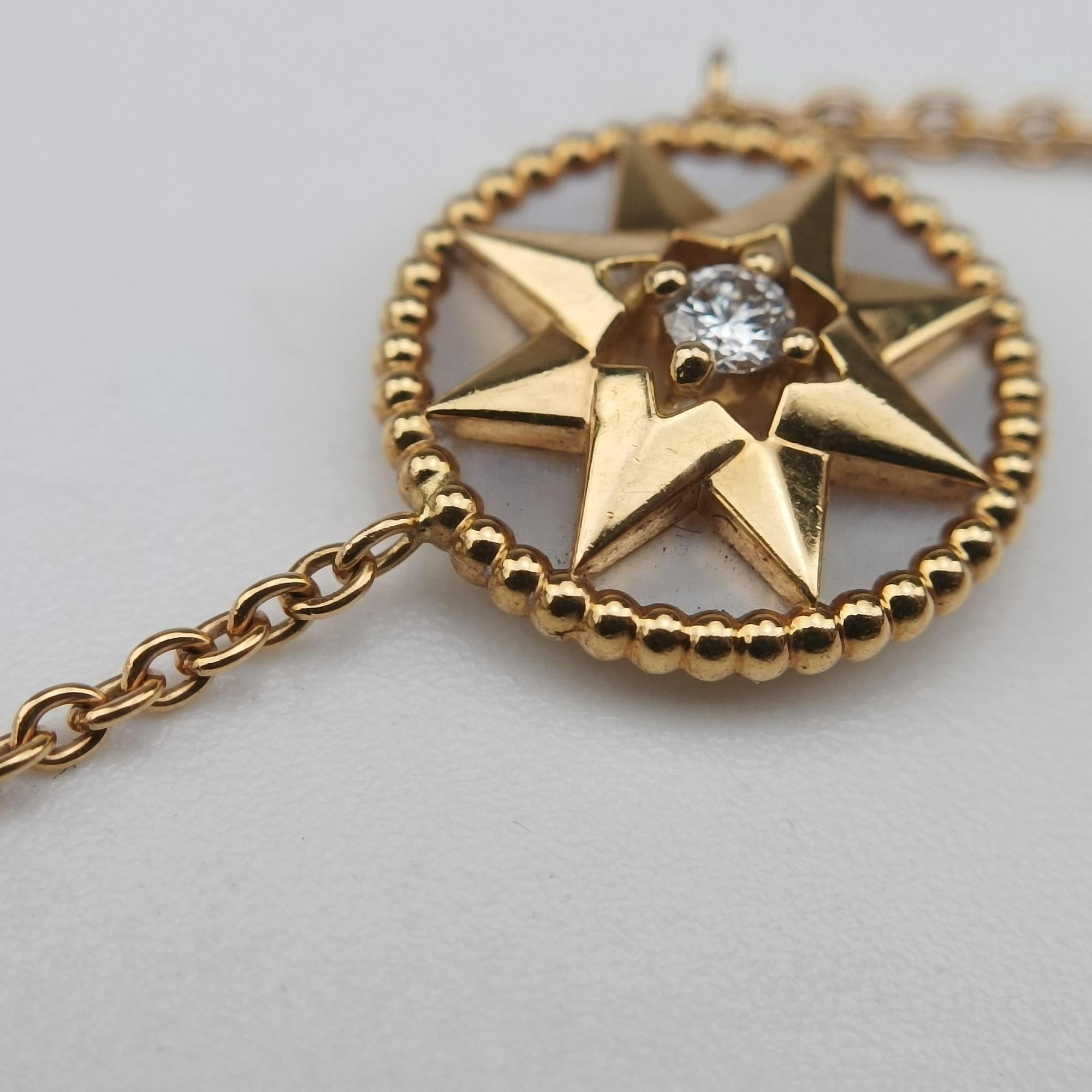 Rose des Vents medallion　 yellow gold x white AU750 201183ローズデヴァン メダリオン イエローゴールド×ホワイト AU750 201183