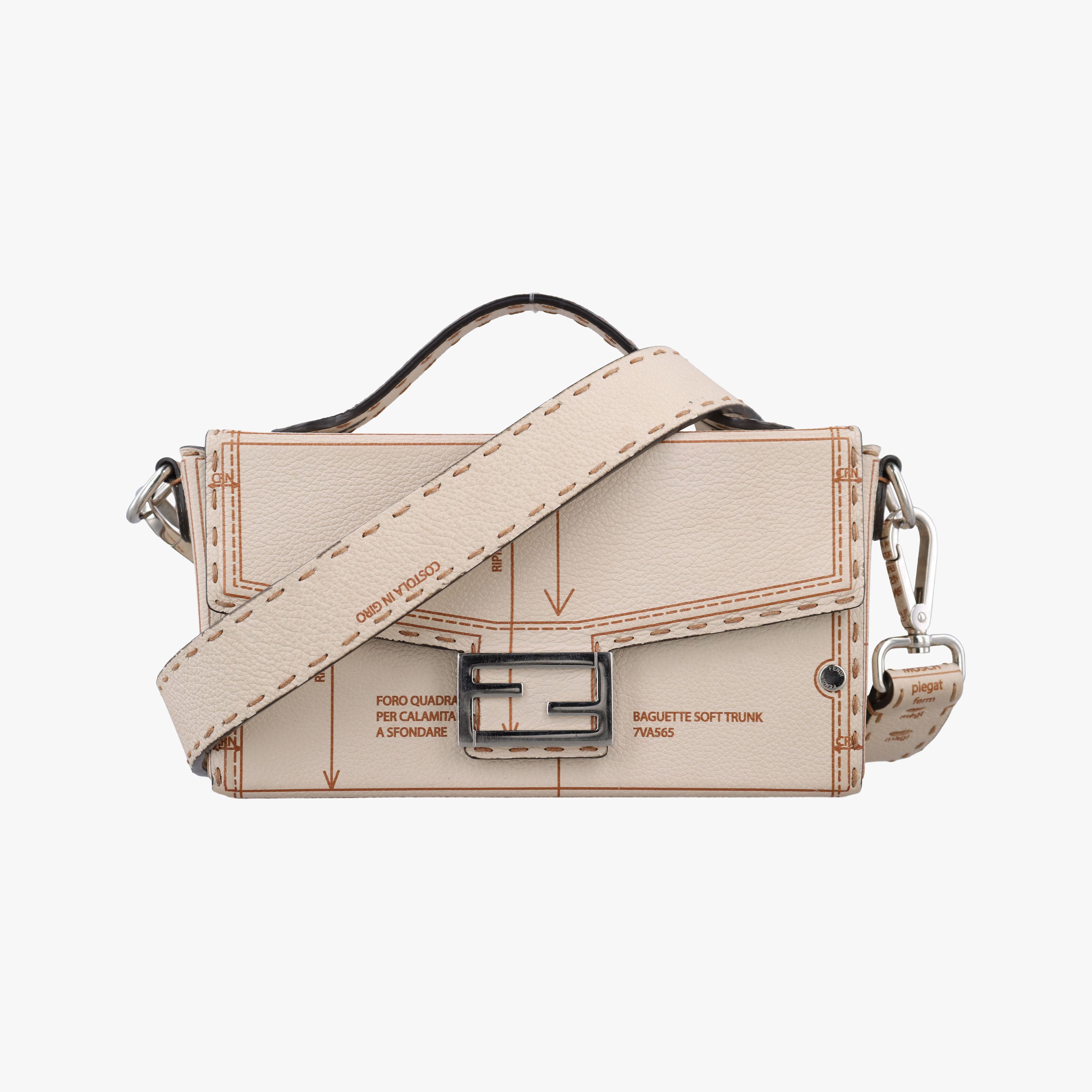 Soft Trunk Beige Leather 7VA565 7VA565-ARAV-248-10429ソフトトランク  ベージュ レザー 7VA565 7VA565-ARAV-248-10429