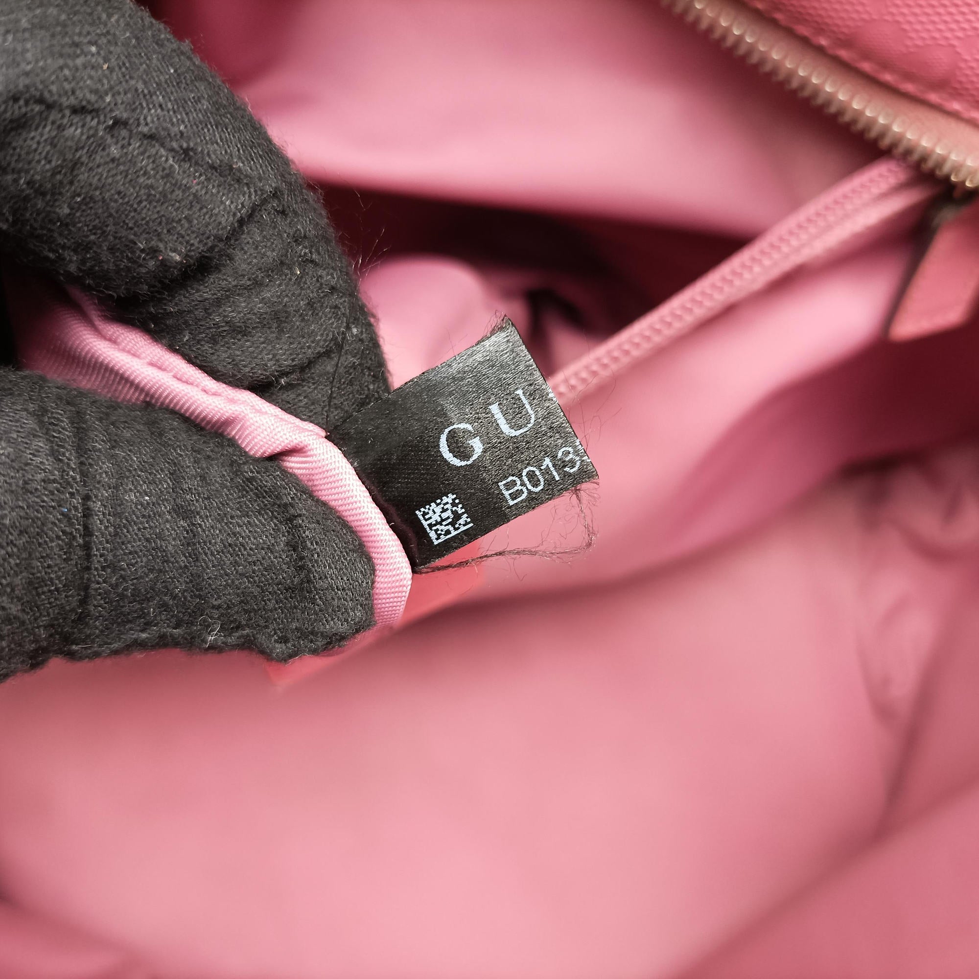 Guccissima Imprime Pink PVC coated canvas×Leather 211137 B013537459グッチシマ インプリメ ピンク PVCコーティングキャンバス×レザー 211137 B013537459