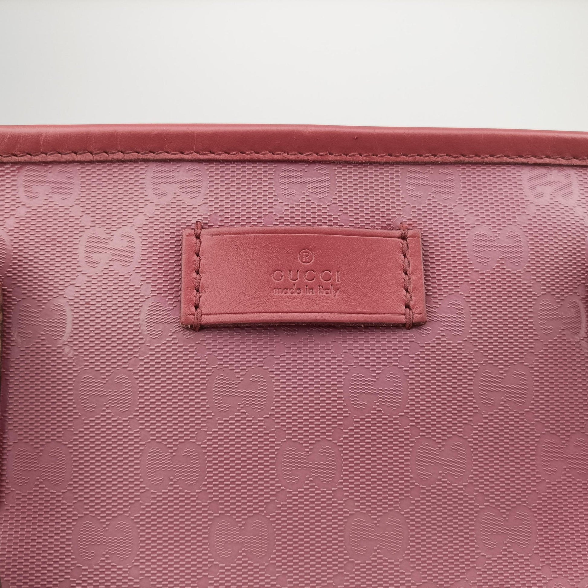 Guccissima Imprime Pink PVC coated canvas×Leather 211137 B013537459グッチシマ インプリメ ピンク PVCコーティングキャンバス×レザー 211137 B013537459