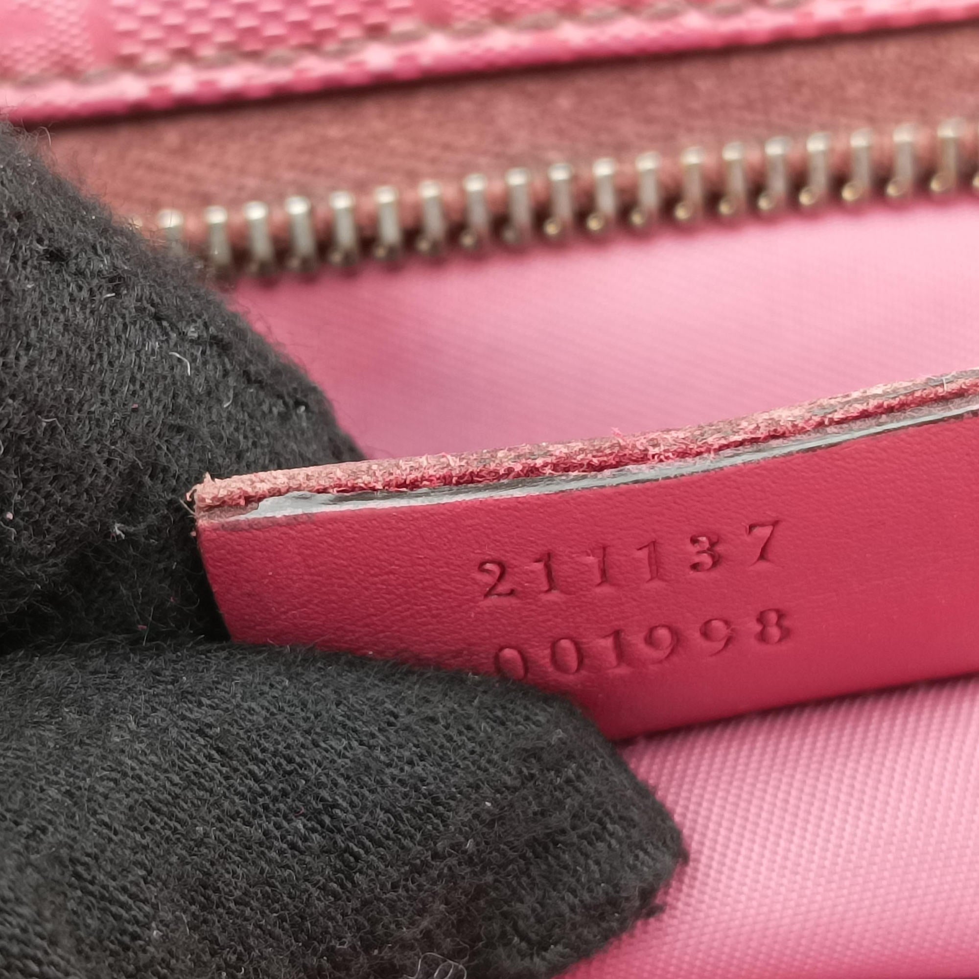 Guccissima Imprime Pink PVC coated canvas×Leather 211137 B013537459グッチシマ インプリメ ピンク PVCコーティングキャンバス×レザー 211137 B013537459