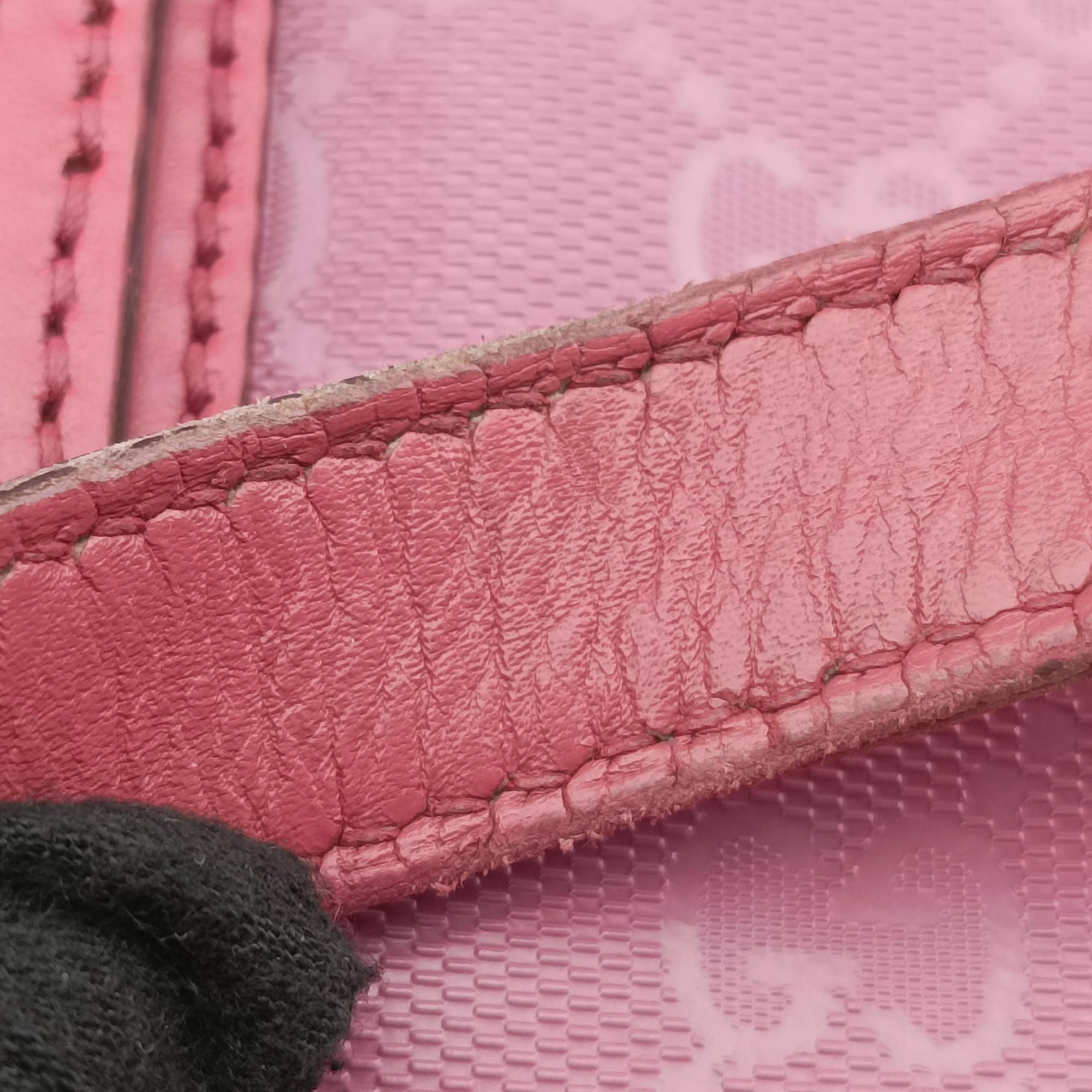 Guccissima Imprime Pink PVC coated canvas×Leather 211137 B013537459グッチシマ インプリメ ピンク PVCコーティングキャンバス×レザー 211137 B013537459