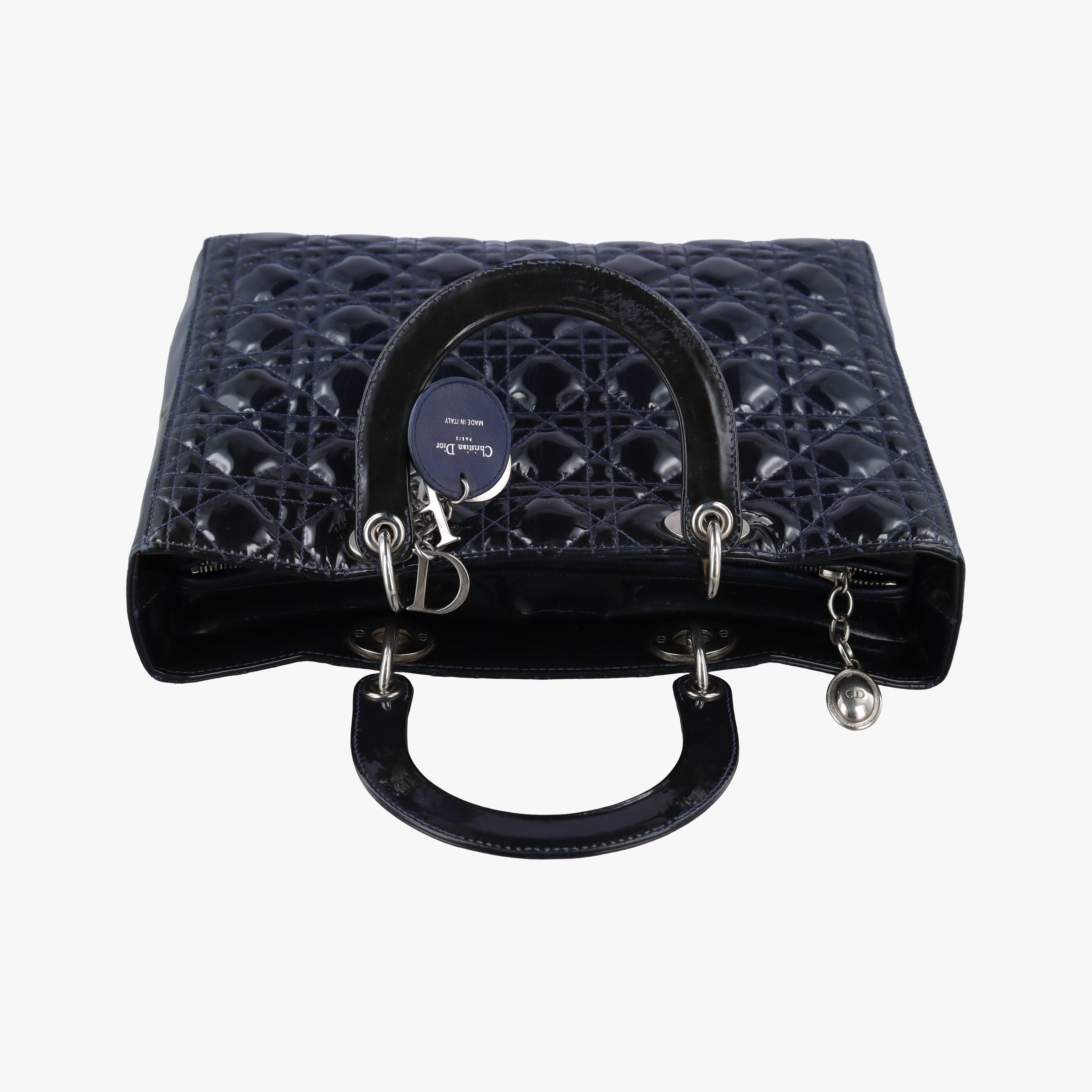 Lady Dior Navy Patent 05-MA-0120レディディオール ネービー パテント 05-MA-0120