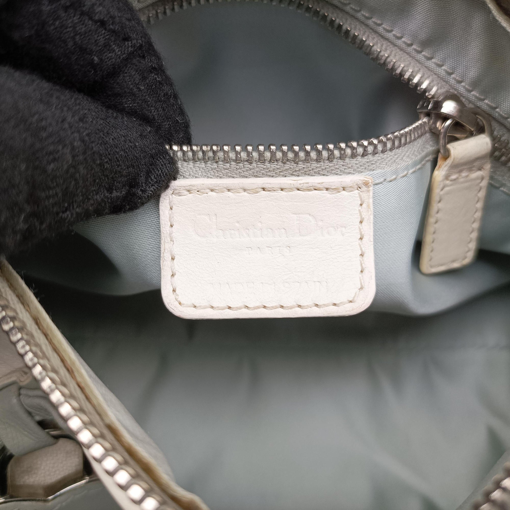 Romantique Barrel Trotter White×Grey PVC coated canvas×leather CM 0027ロマンティックバレルトロッター ホワイト×グレー PVCコーティングキャンバス×レザー CM 0027