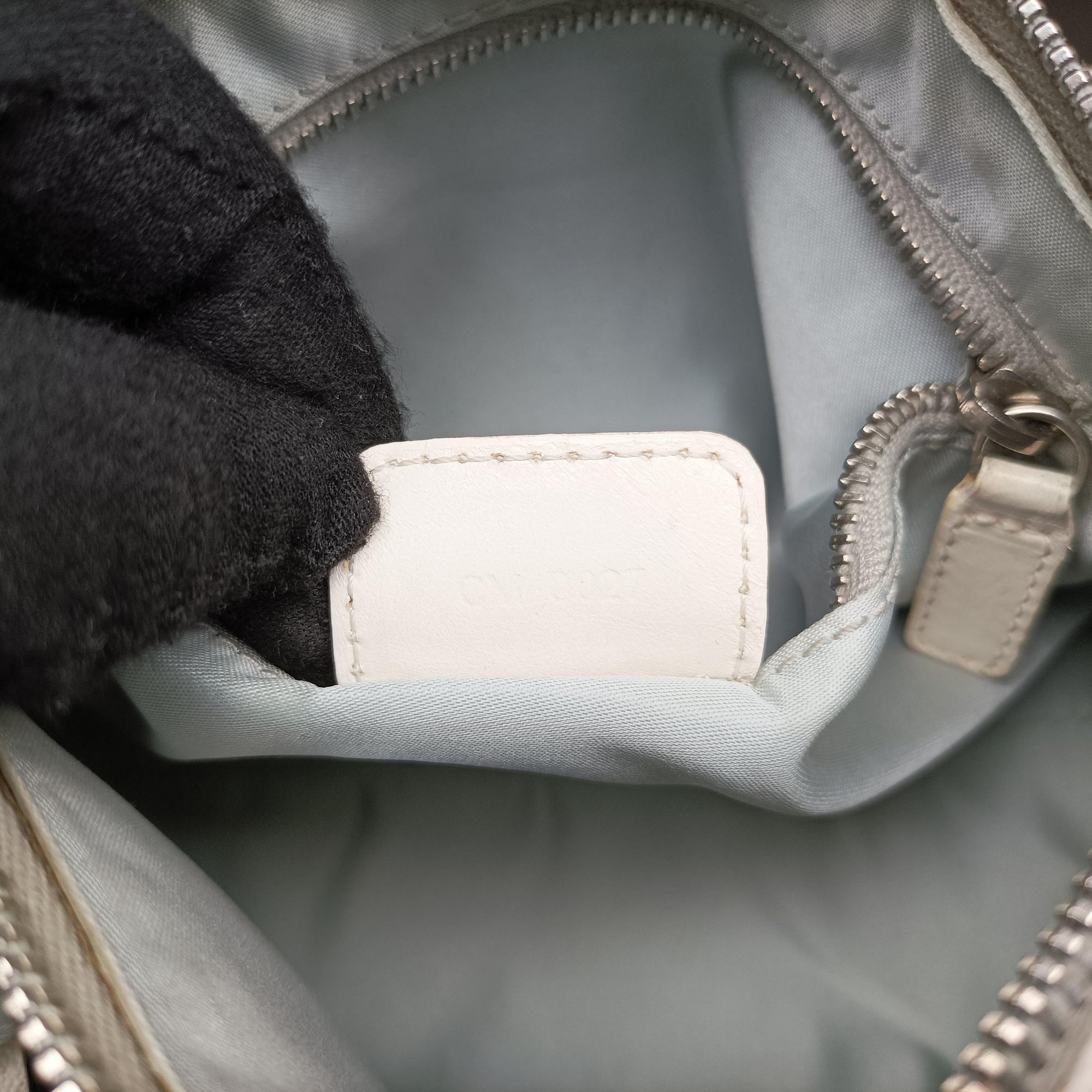 Romantique Barrel Trotter White×Grey PVC coated canvas×leather CM 0027ロマンティックバレルトロッター ホワイト×グレー PVCコーティングキャンバス×レザー CM 0027