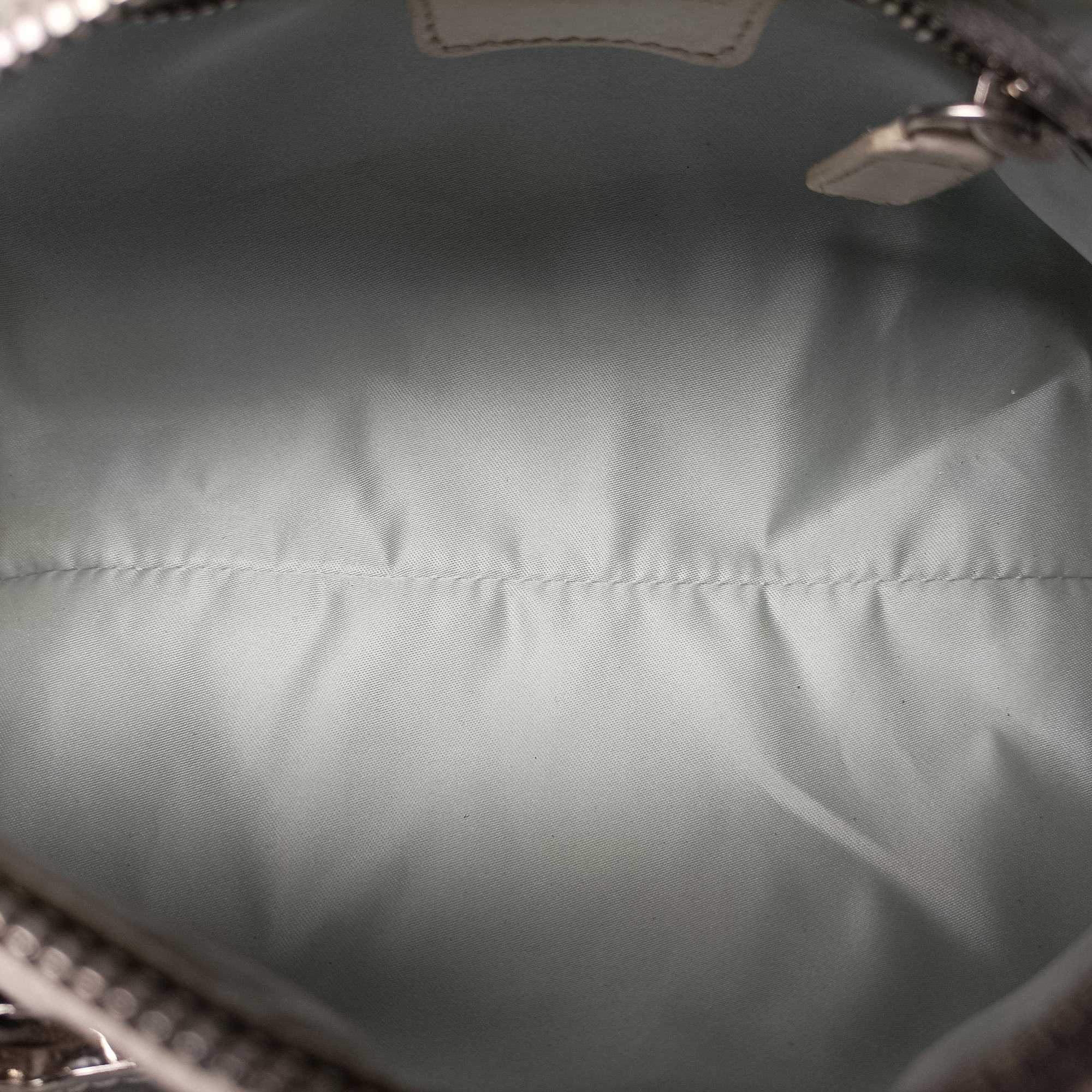 Romantique Barrel Trotter White×Grey PVC coated canvas×leather CM 0027ロマンティックバレルトロッター ホワイト×グレー PVCコーティングキャンバス×レザー CM 0027