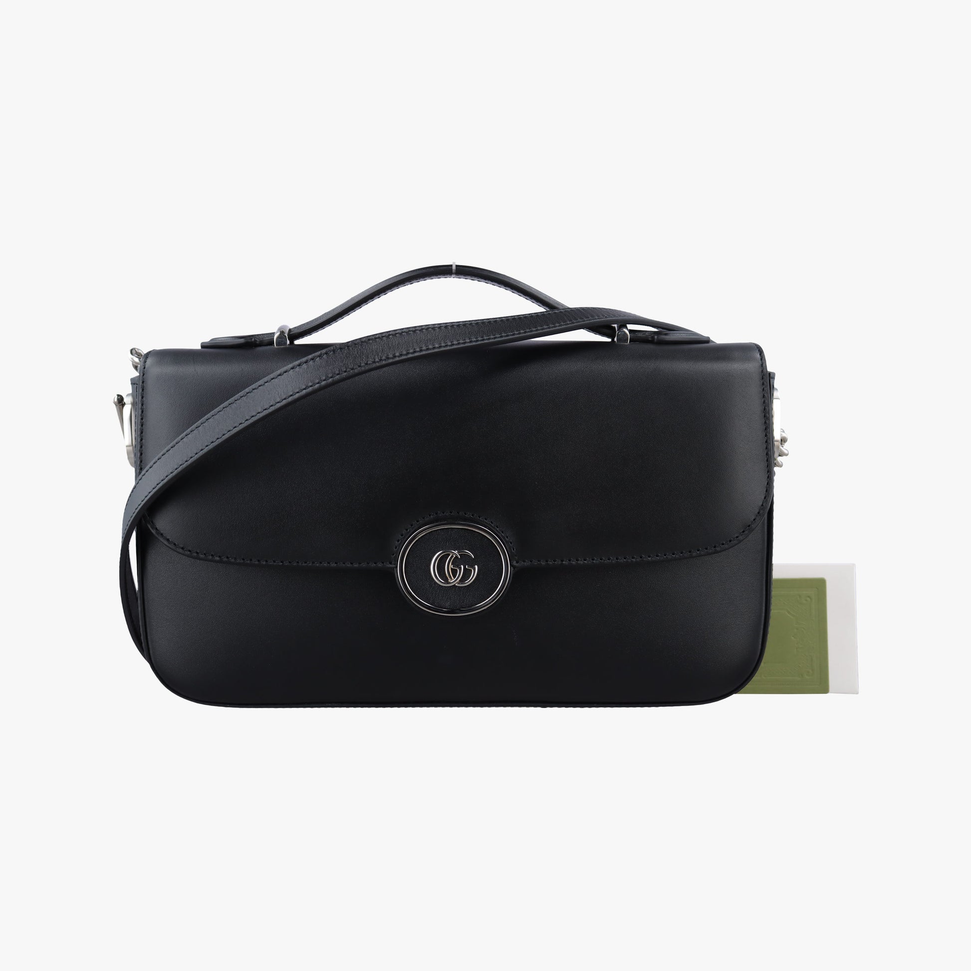 PETITE GG Black Leather 739721 I040410527プティ GG ブラック レザー 739721 I040410527