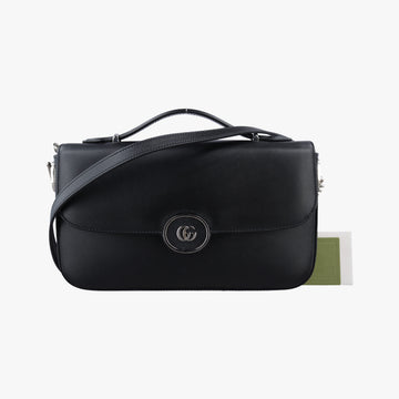 PETITE GG Black Leather 739721 I040410527プティ GG ブラック レザー 739721 I040410527
