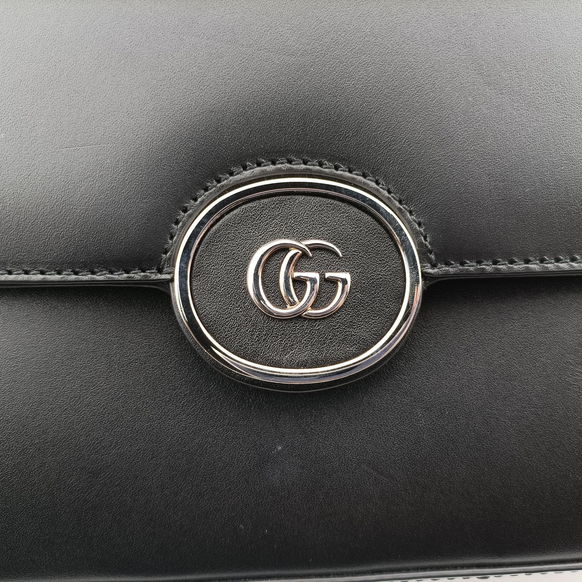 PETITE GG Black Leather 739721 I040410527プティ GG ブラック レザー 739721 I040410527