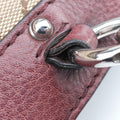 New Bamboo Tassel beige×burgundy canvas×leather 246860 F7098378ニューバンブー タッセル ベージュ×ワインレッド キャンバス×レザー 246860 F7098378
