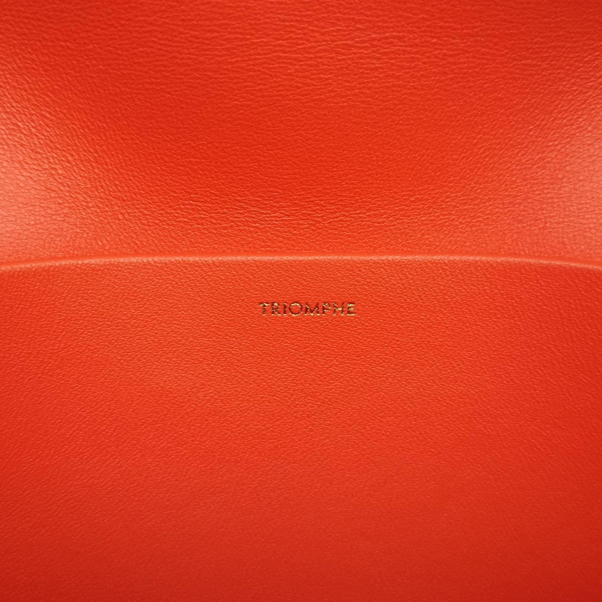 Triomphe Orange Leather W-CE-2271トリオンフ オレンジ レザー W-CE-2271