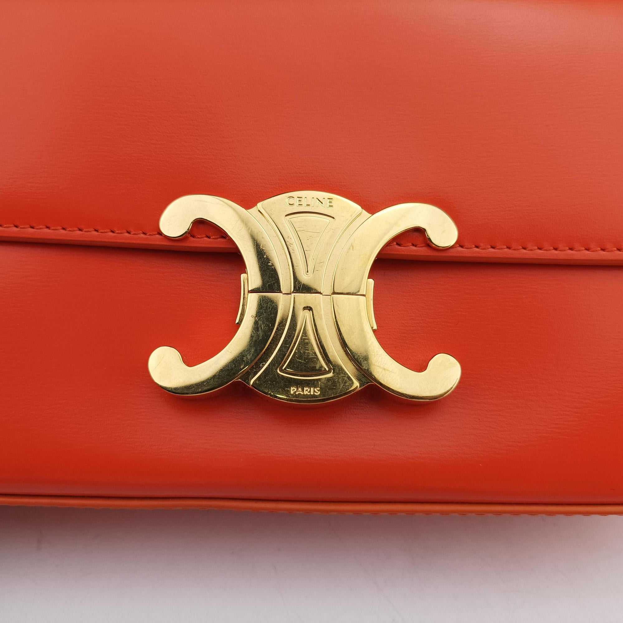 Triomphe Orange Leather W-CE-2271トリオンフ オレンジ レザー W-CE-2271
