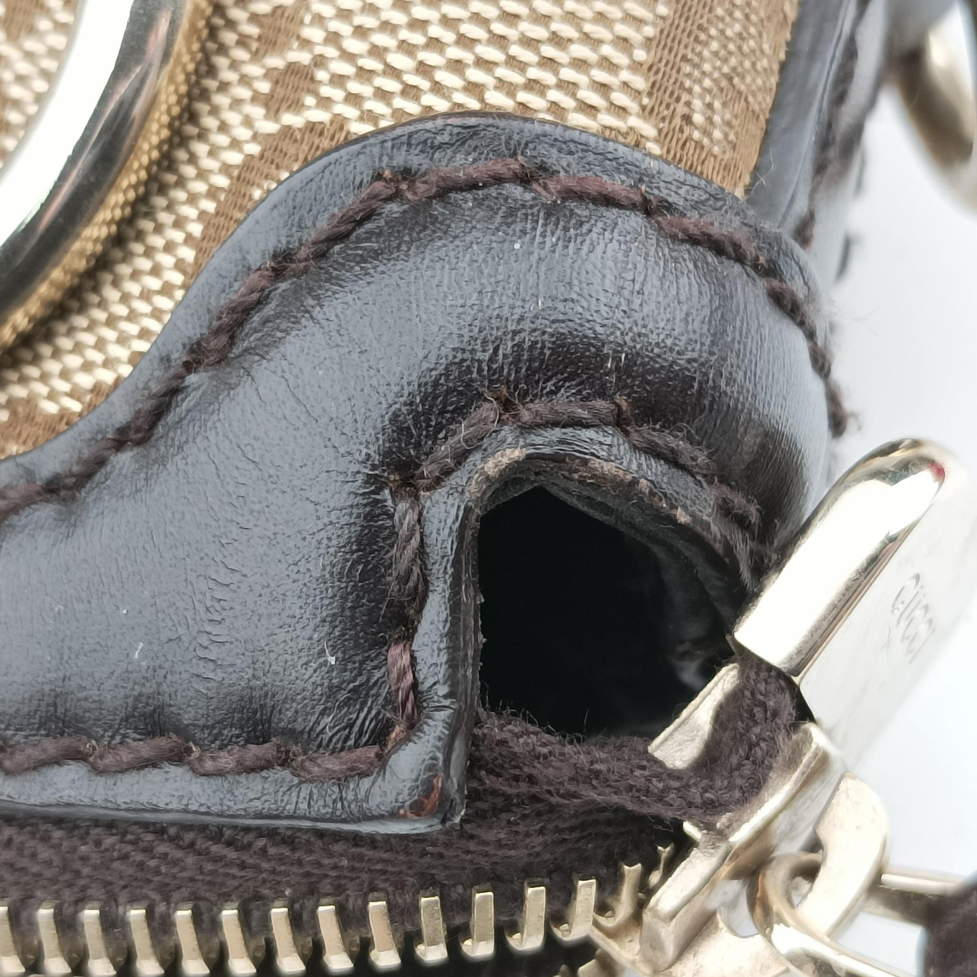 Sukey Brown×Black canvas×Leather 247902 H016922296スーキー ブラウン×ブラック キャンバス×レザー 247902 H016922296