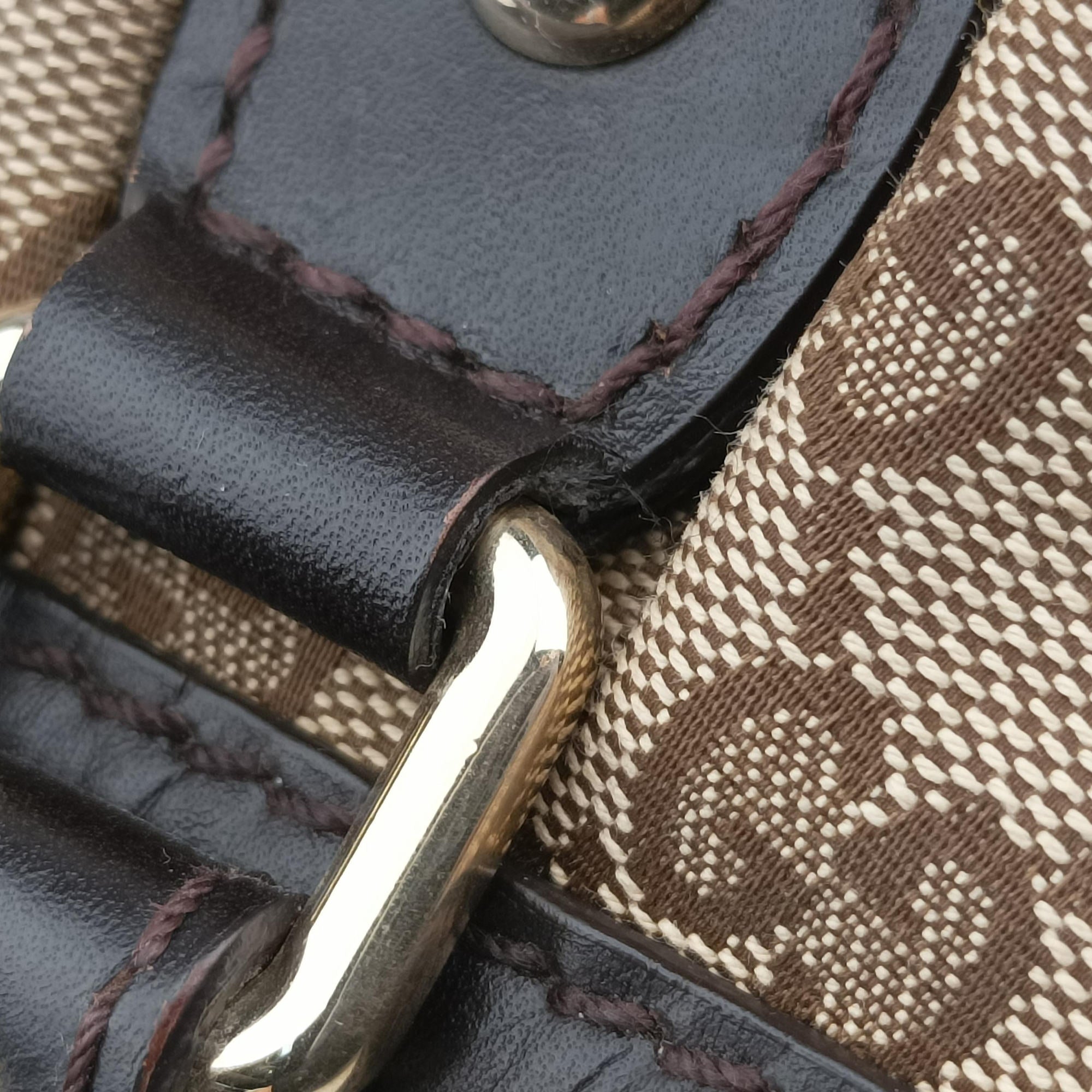 Sukey Brown×Black canvas×Leather 247902 H016922296スーキー ブラウン×ブラック キャンバス×レザー 247902 H016922296