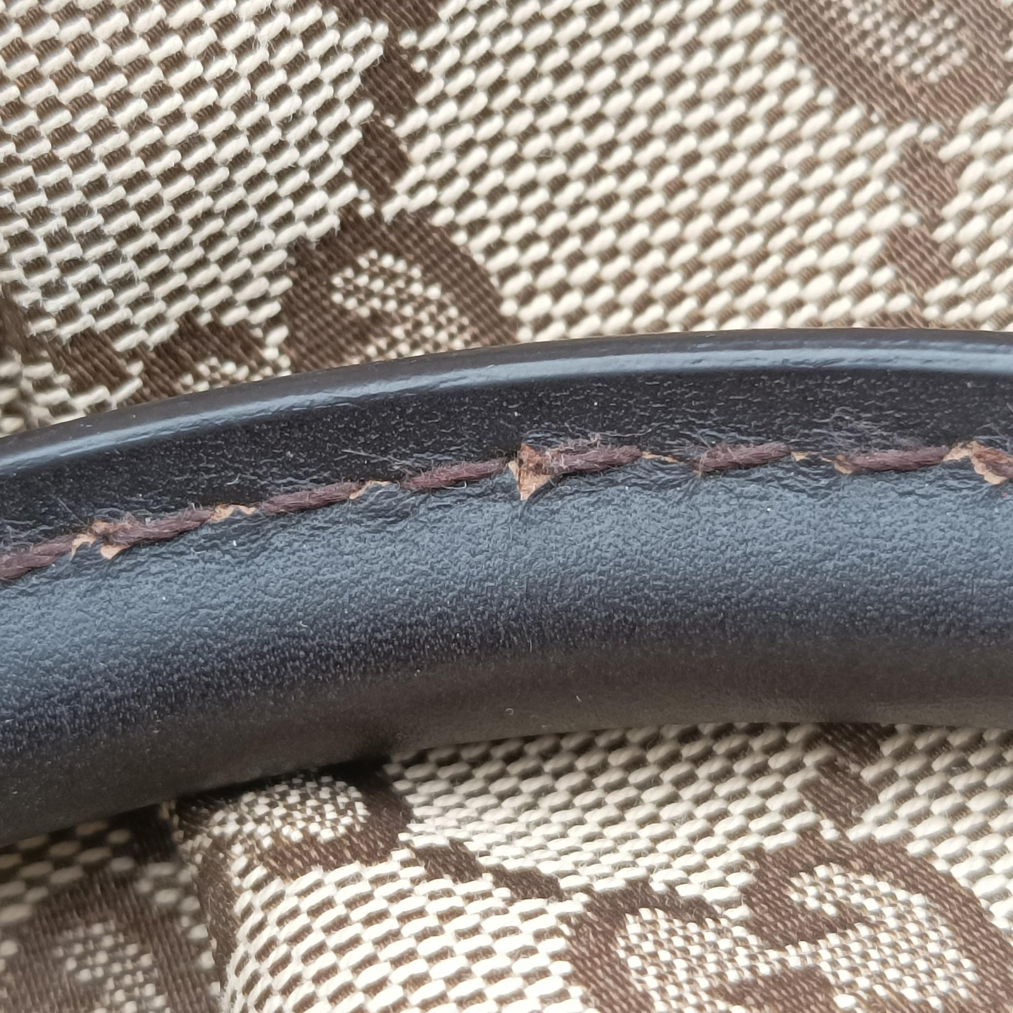 Sukey Brown×Black canvas×Leather 247902 H016922296スーキー ブラウン×ブラック キャンバス×レザー 247902 H016922296