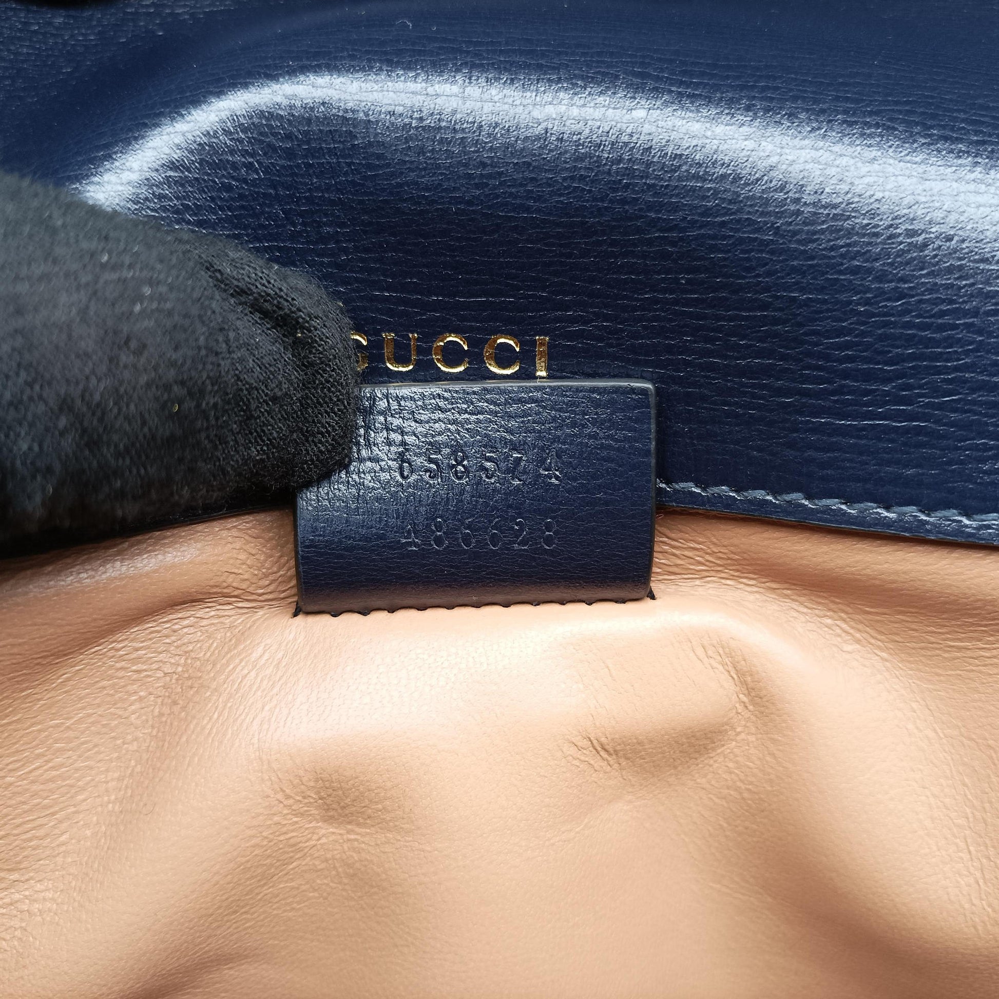 Horsebit 1955 Orange × Navy Tweed×Leather 658574 I036424787ホースビット 1955 オレンジ × ネイビー ツイード×レザー 658574 I036424787