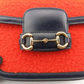 Horsebit 1955 Orange × Navy Tweed×Leather 658574 I036424787ホースビット 1955 オレンジ × ネイビー ツイード×レザー 658574 I036424787