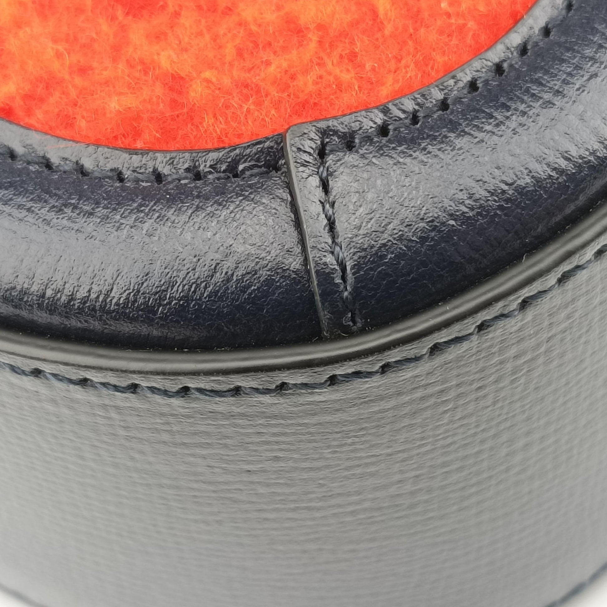 Horsebit 1955 Orange × Navy Tweed×Leather 658574 I036424787ホースビット 1955 オレンジ × ネイビー ツイード×レザー 658574 I036424787