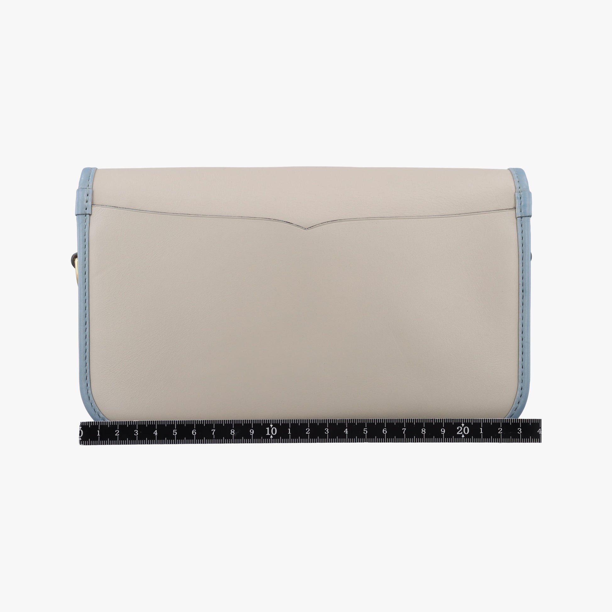 Ines Beige×blue Leather 061402イネス ベージュ×ブルー レザー 061402